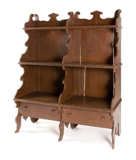 Lot image - Painted Pine Open Shelf