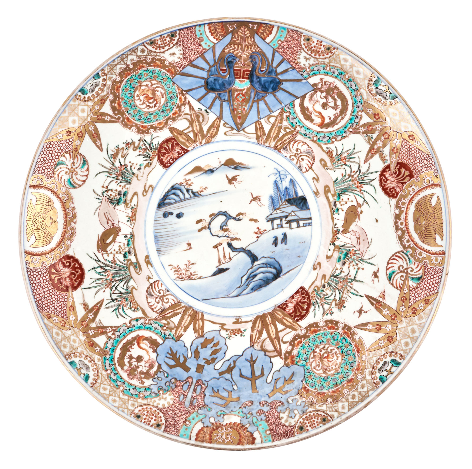 Lot image - A Japanese Arita Porcelain Charger