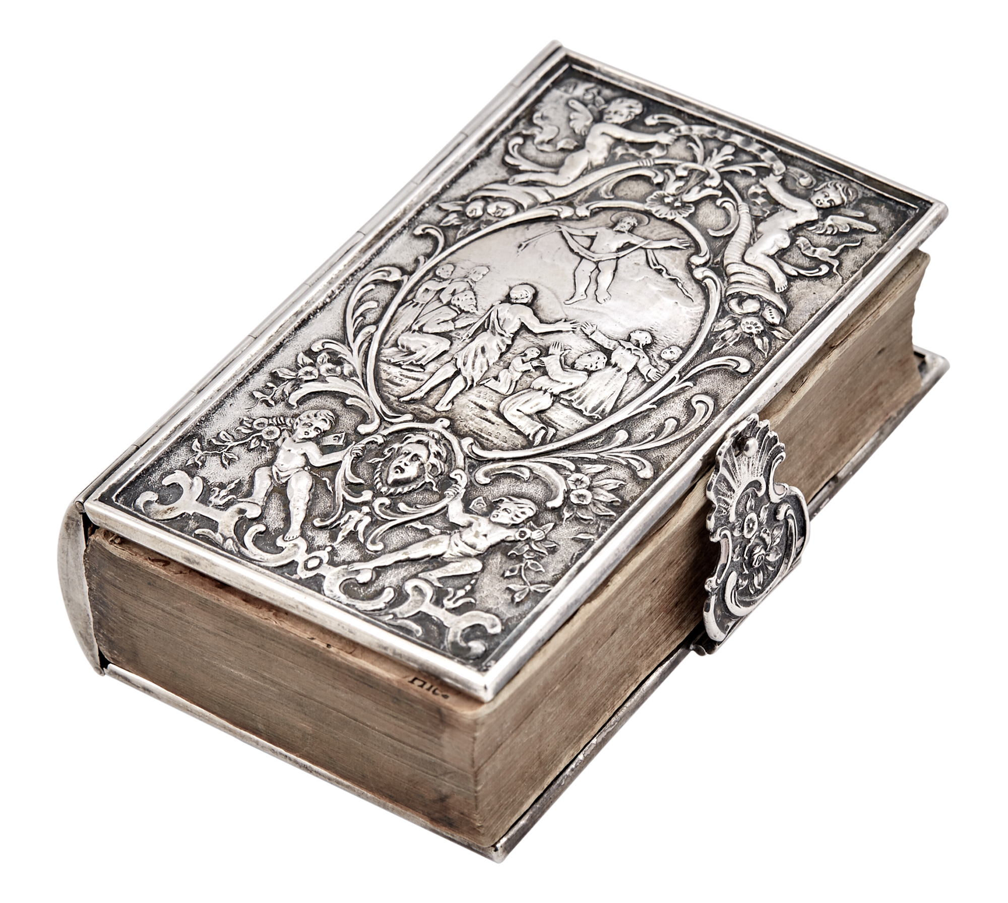 Lot image - Louis XVI Silver Book Binding