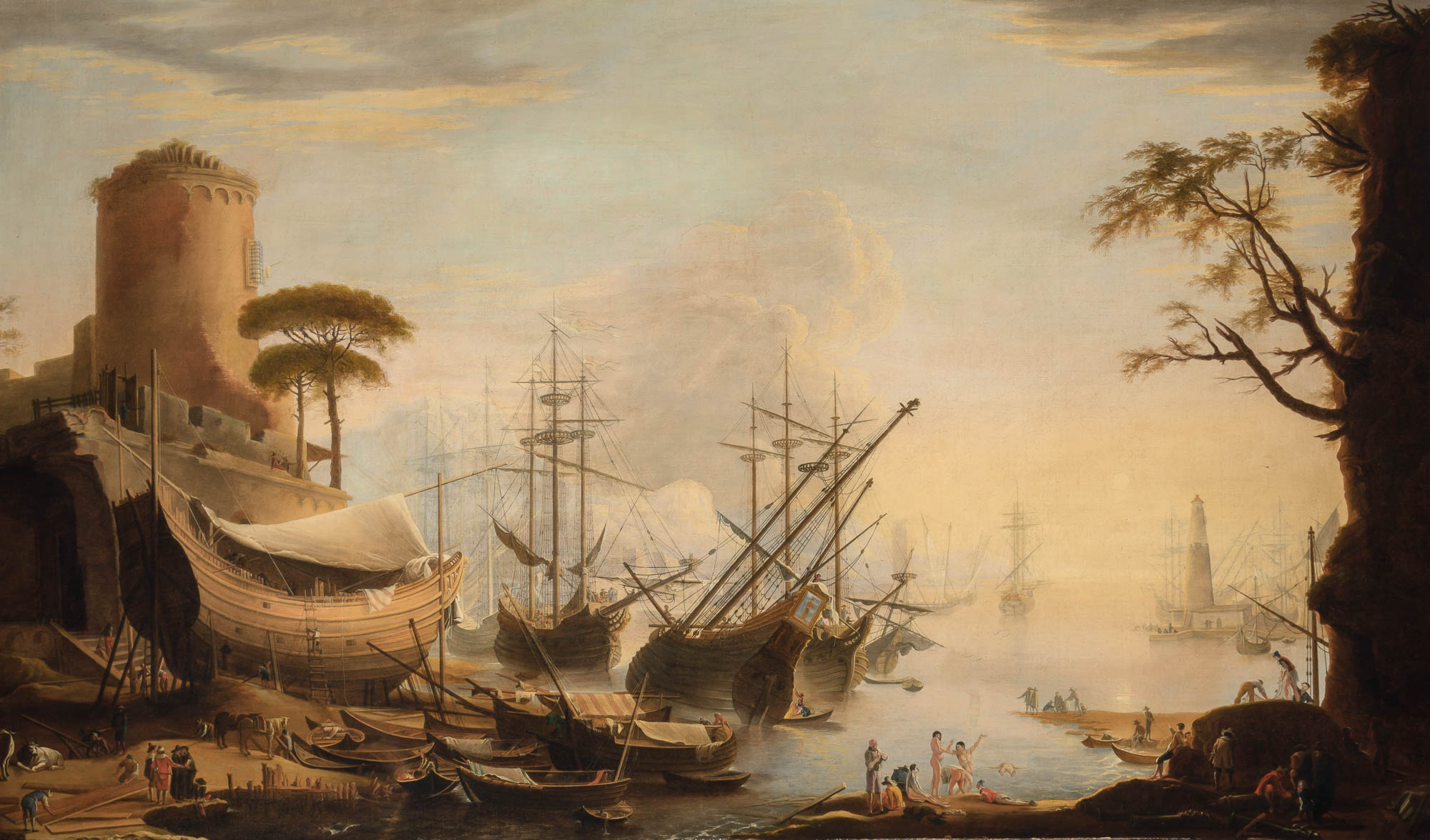 Lot image - Follower of Claude-Joseph Vernet