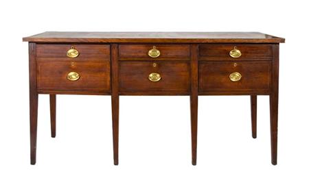 Lot image - Federal Inlaid Mahogany Sideboard