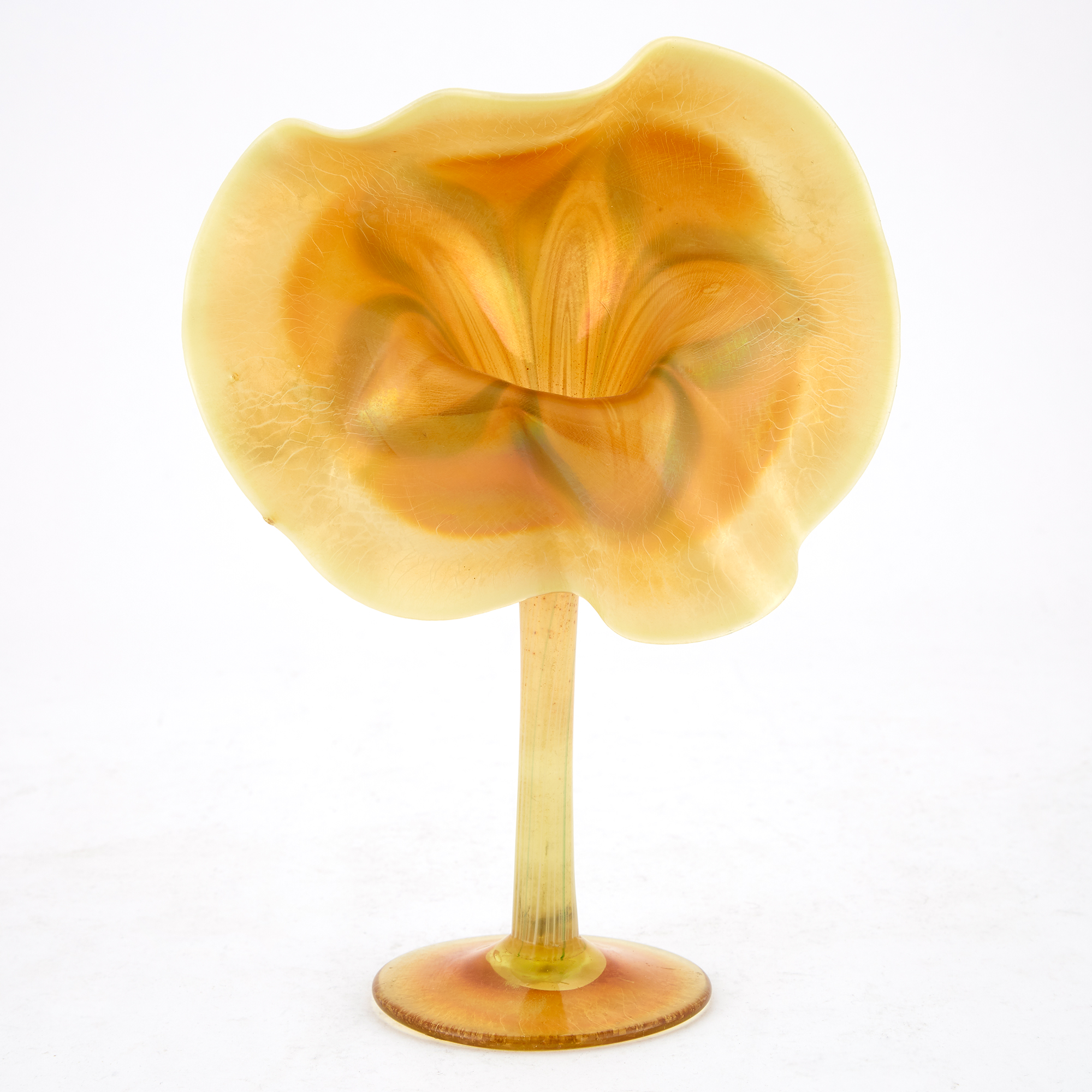 Lot image - American Jack-in-the-Pulpit Glass Vase
