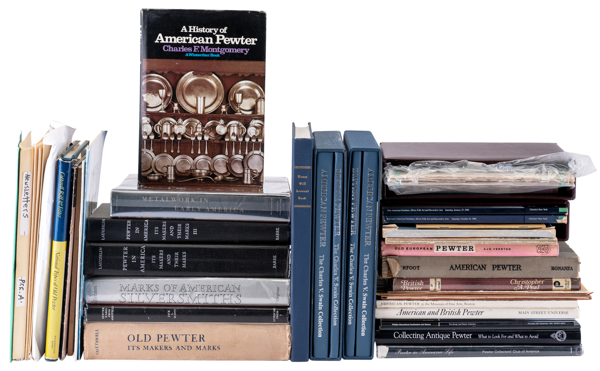 Lot image - Group of Pewter Reference Books