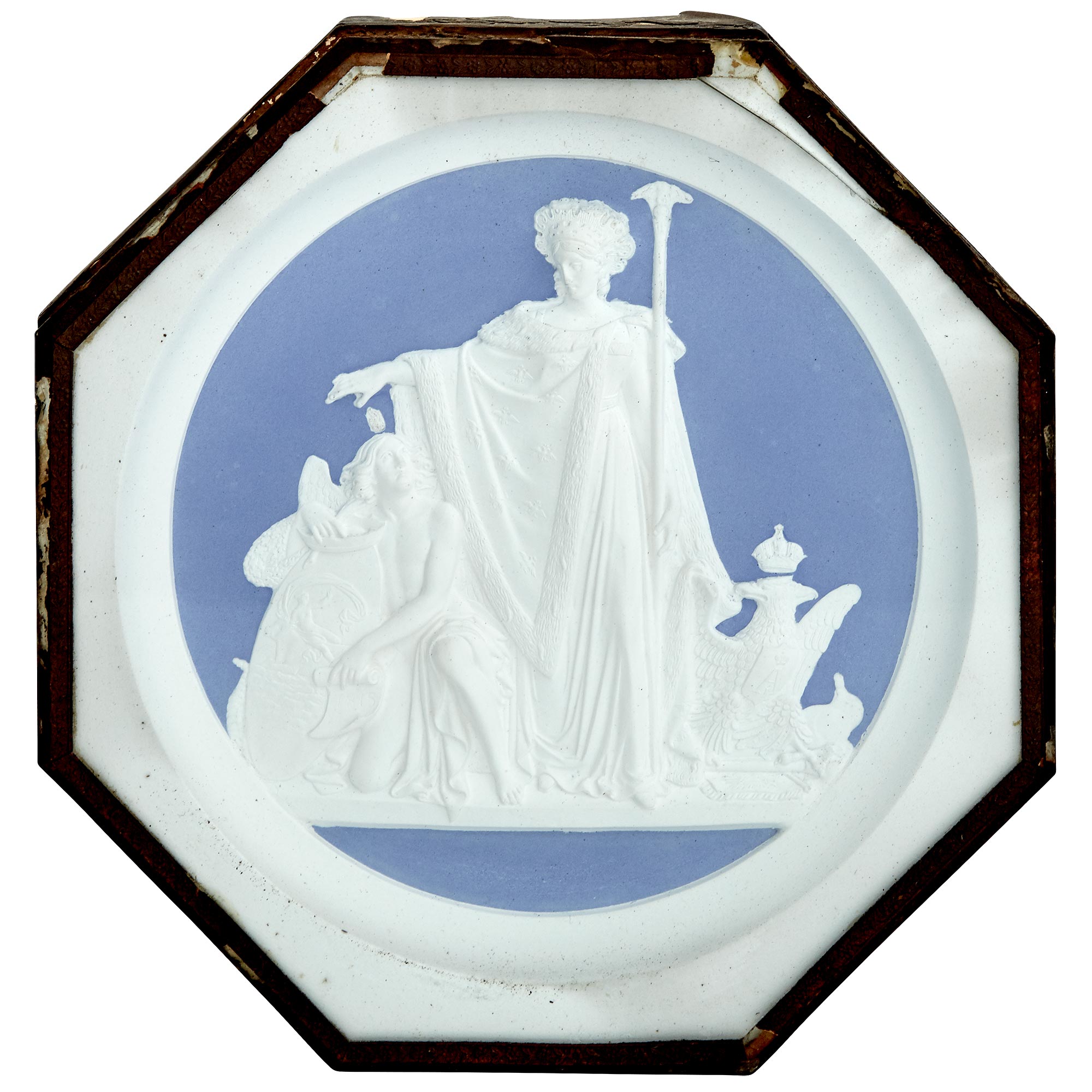 Lot image - Russian Plaster Plaque Commemorating the Napoleonic Wars