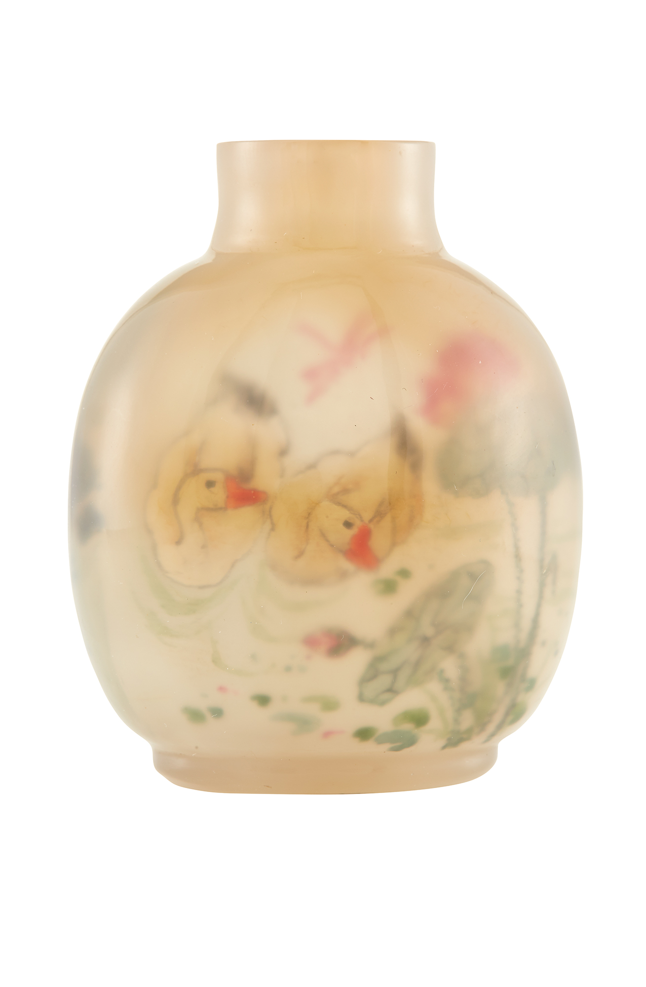 Lot image - Chinese Inside Painted Agate Snuff Bottle