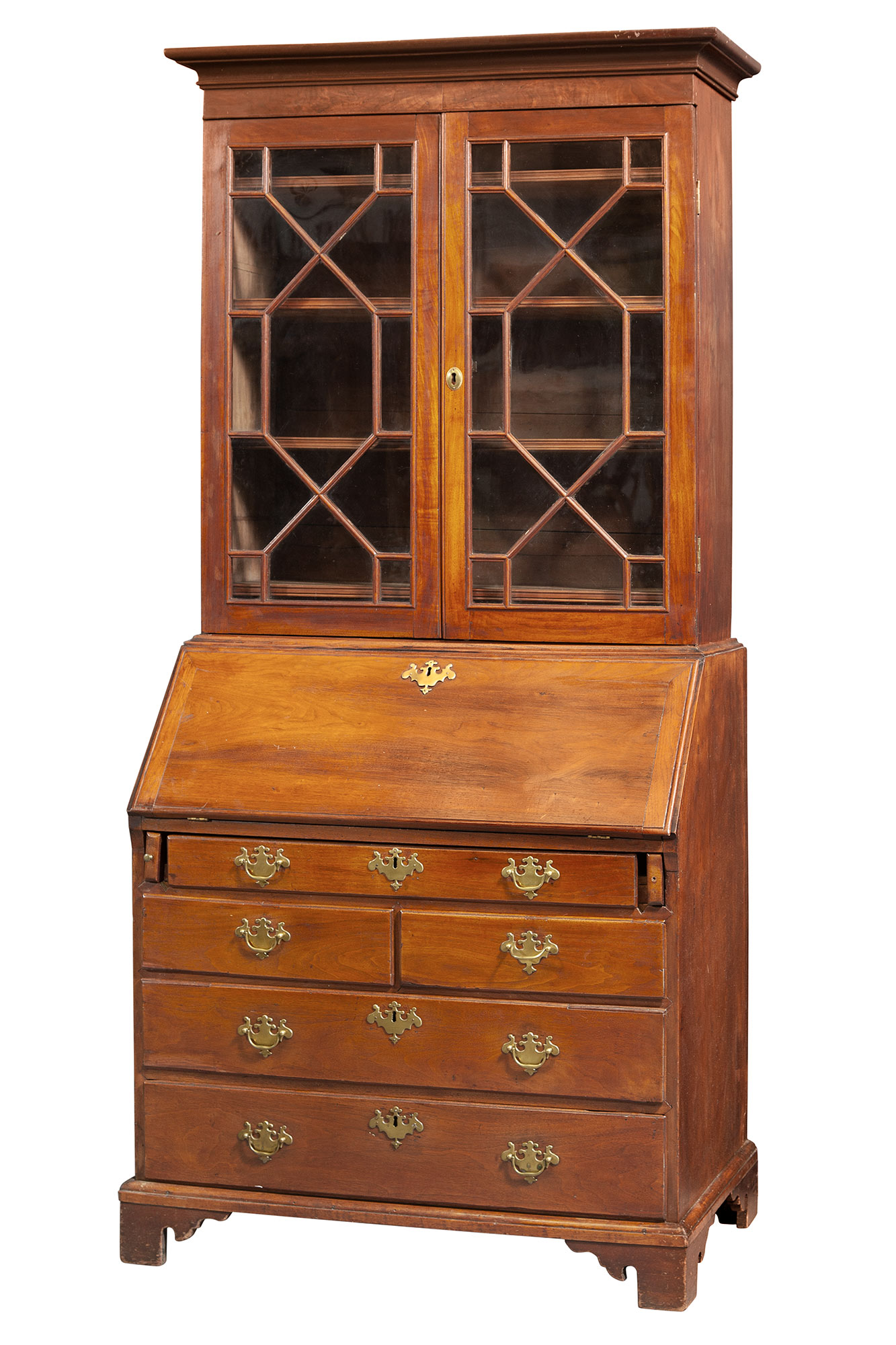 Lot image - Federal Walnut Secretary Bookcase