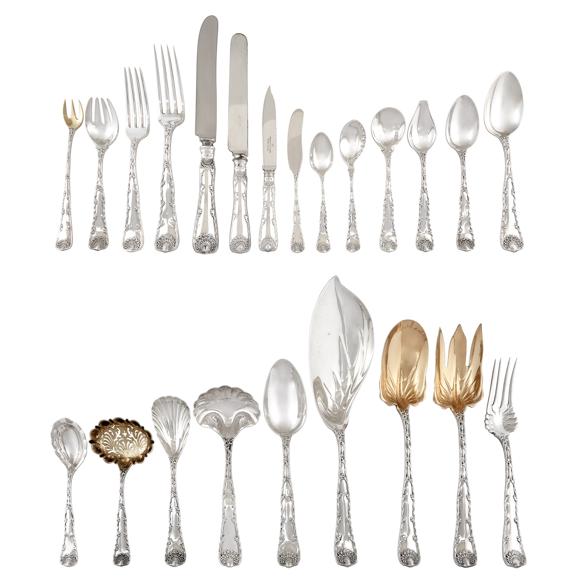 Lot image - Tiffany & Co. Sterling Silver Wave Edge