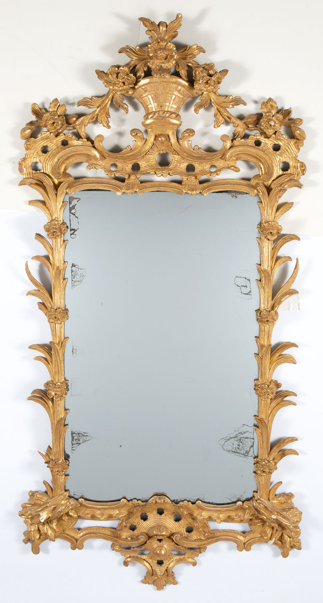 Lot image - George III Giltwood Mirror