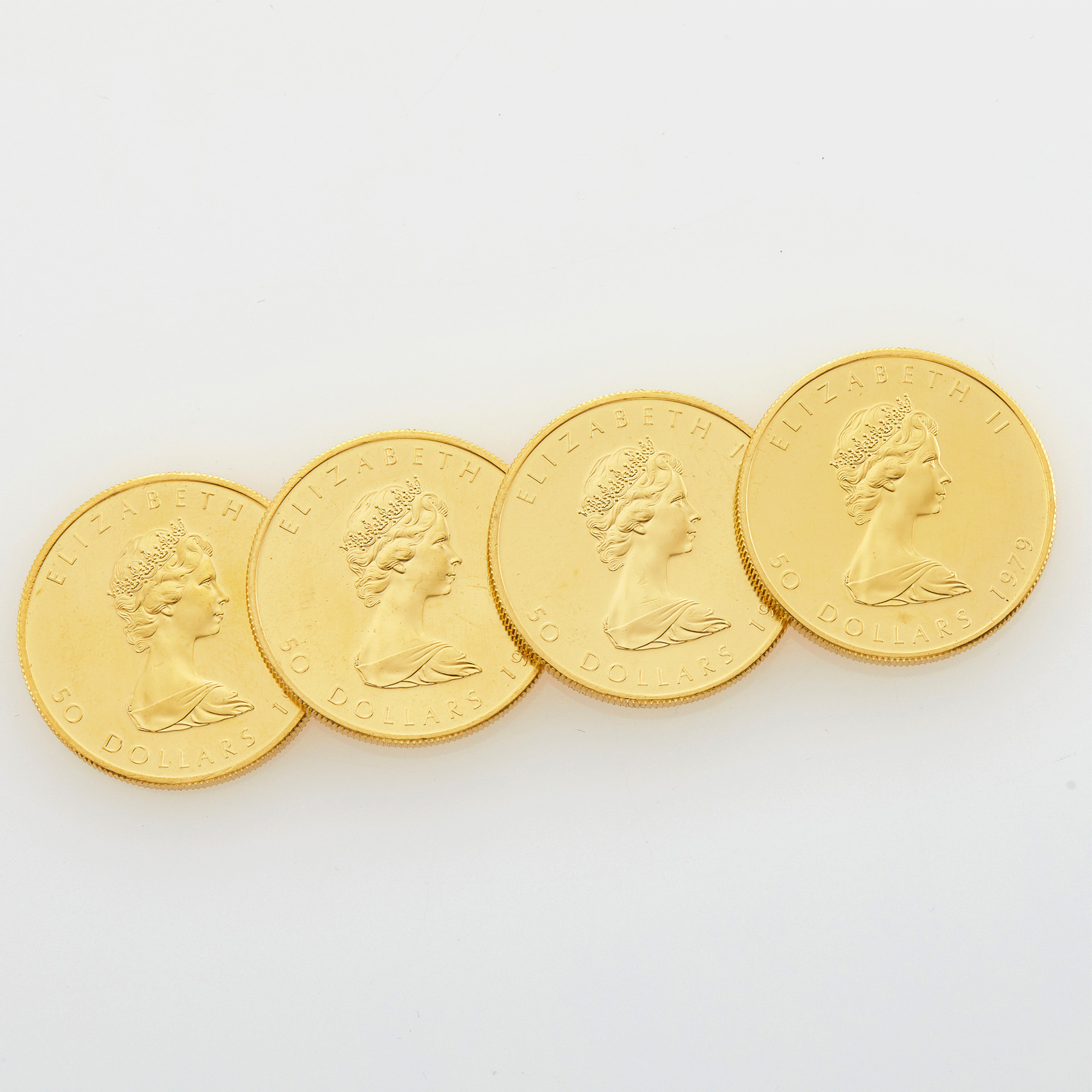 Lot image - Canada 1979 $50 Gold Maple Leafs