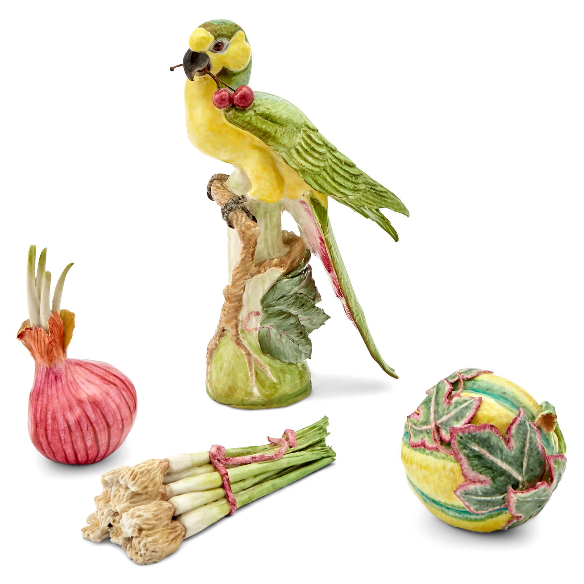 Lot image - Lady Anne Gordon Studio Stoneware Model of a Parrot