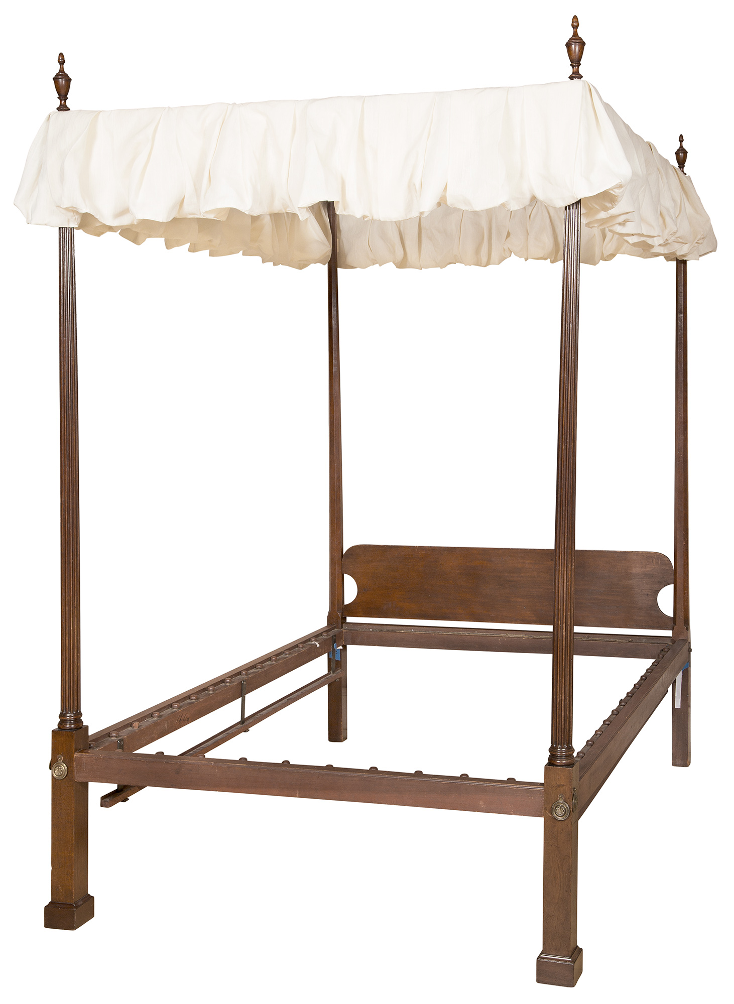 Lot image - Chippendale Mahogany Four-Post Bedstead