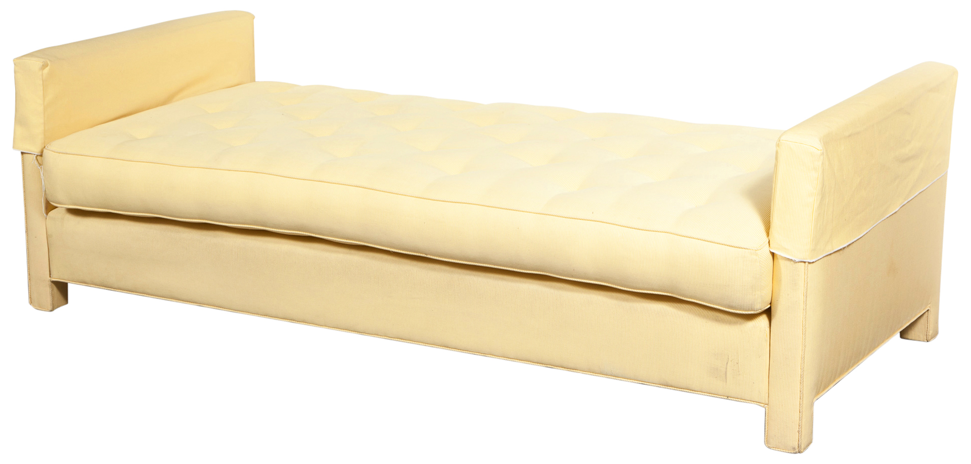 Lot image - Yellow Upholstered Daybed