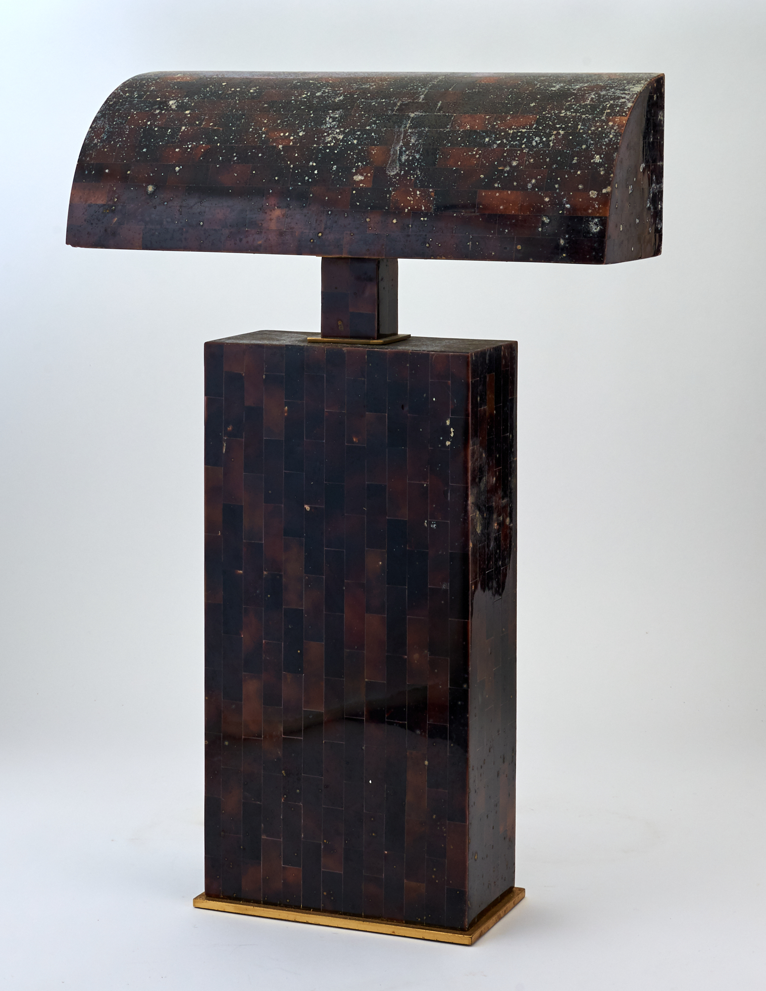 Lot image - Karl Springer Tesselated Penshell Lamp