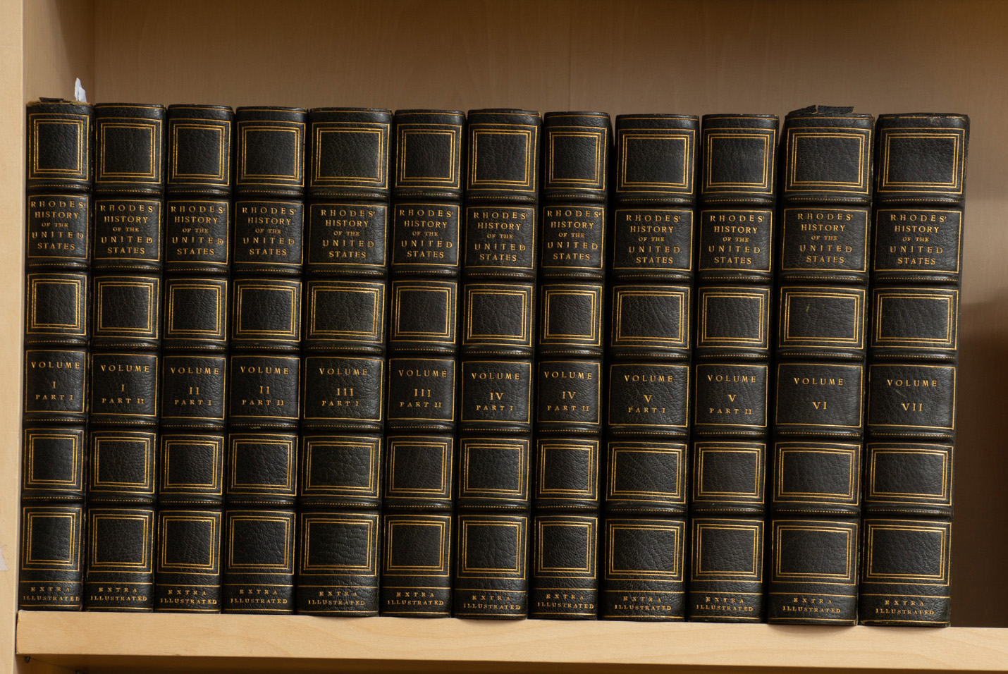 Lot image - [EXTRA-ILLUSTRATED]  RHODES, JAMES FORD. History of the United States.