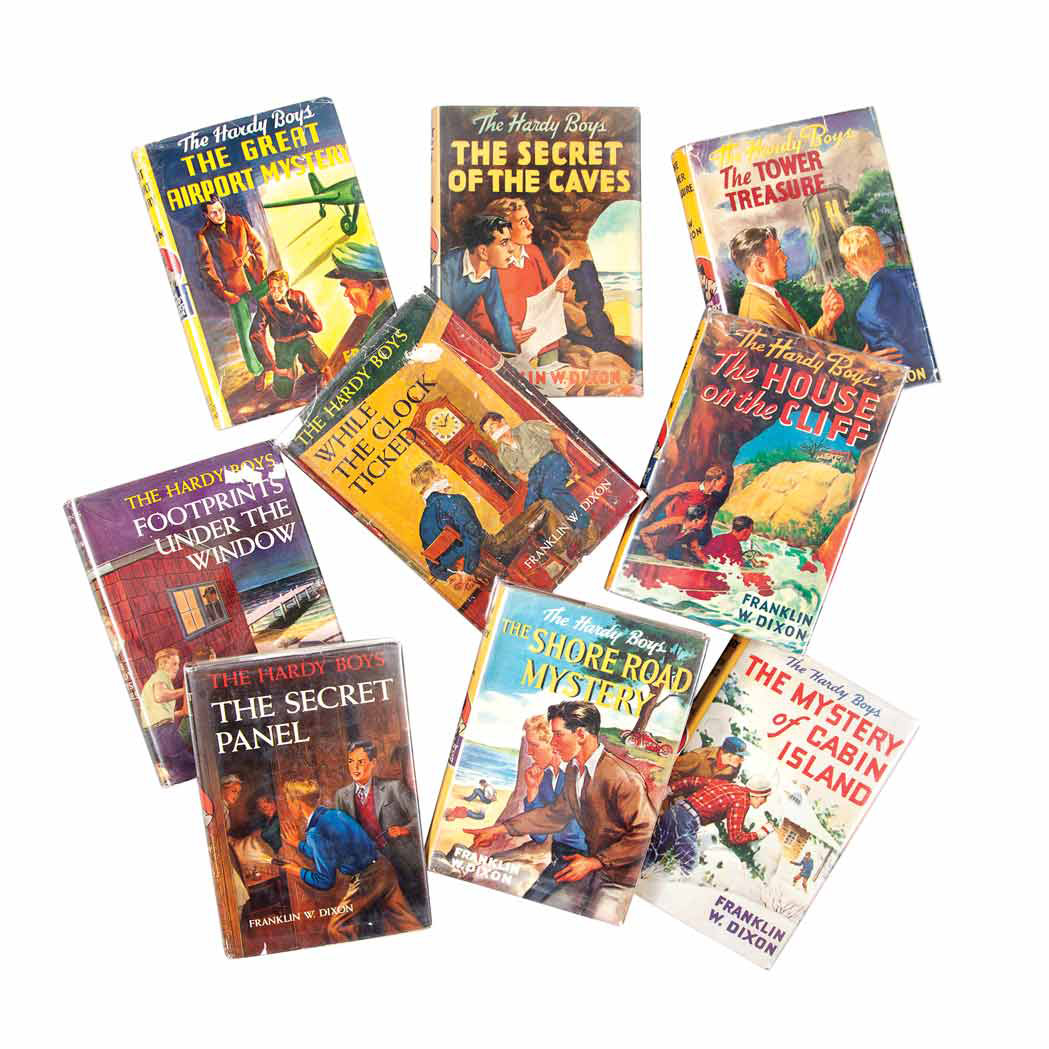Lot image - [HARDY BOYS]  DIXON, FRANKLIN W.  Collection of approximately forty-five volumes of Hardy Boys Mysteries