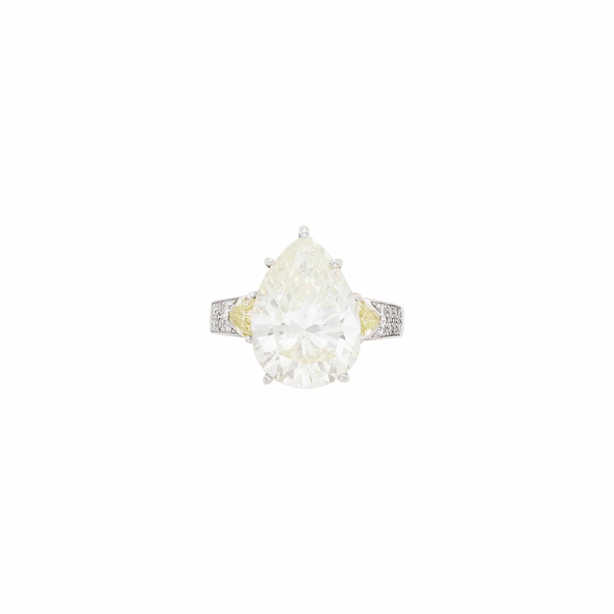 Lot image - Andrew Clunn White Gold, Diamond and Colored Diamond Ring