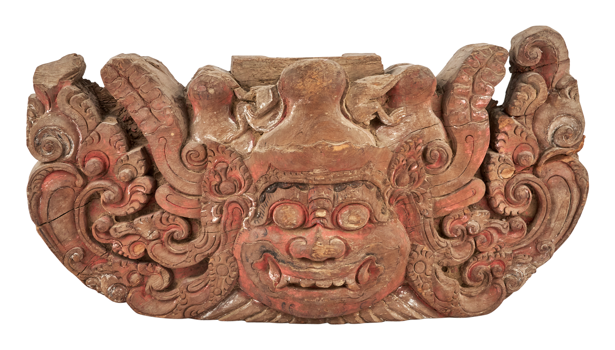 Lot image - A Balinese Carved Wood Panel