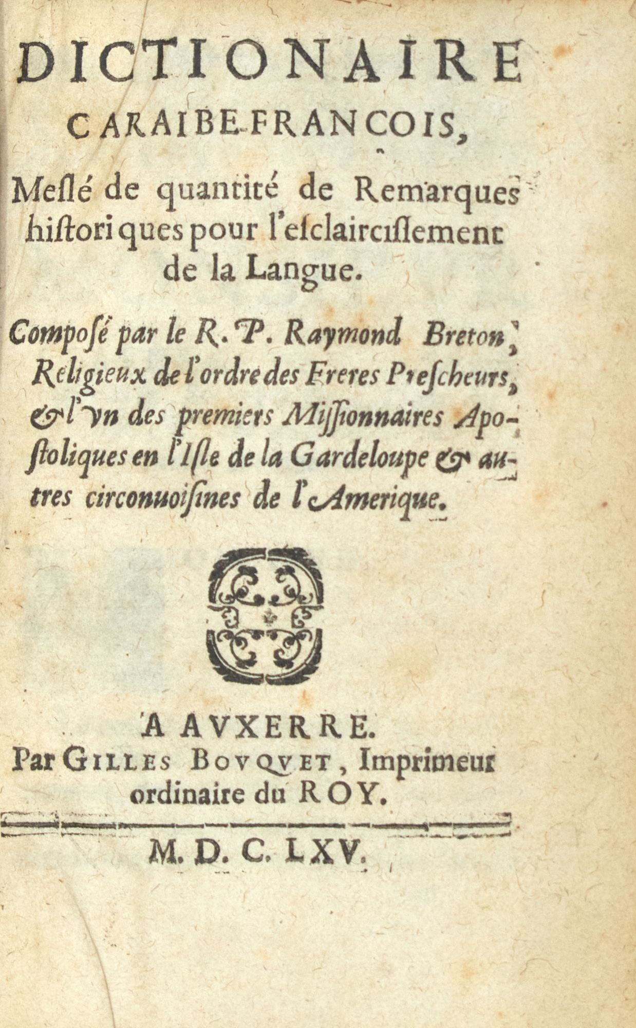 Lot image - BRETON, RAYMOND  A Sammelband