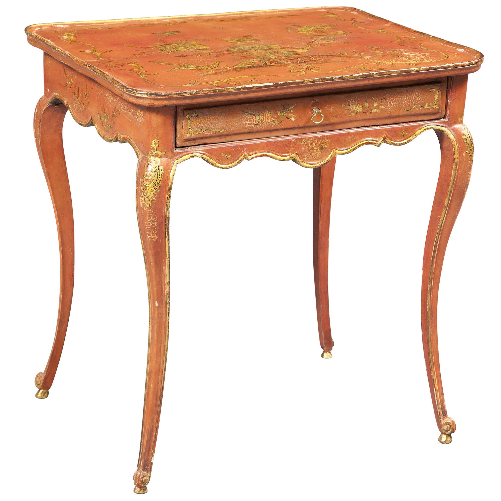 Lot image - Venetian Rococo Painted and Parcel-Gilt Occasional Table