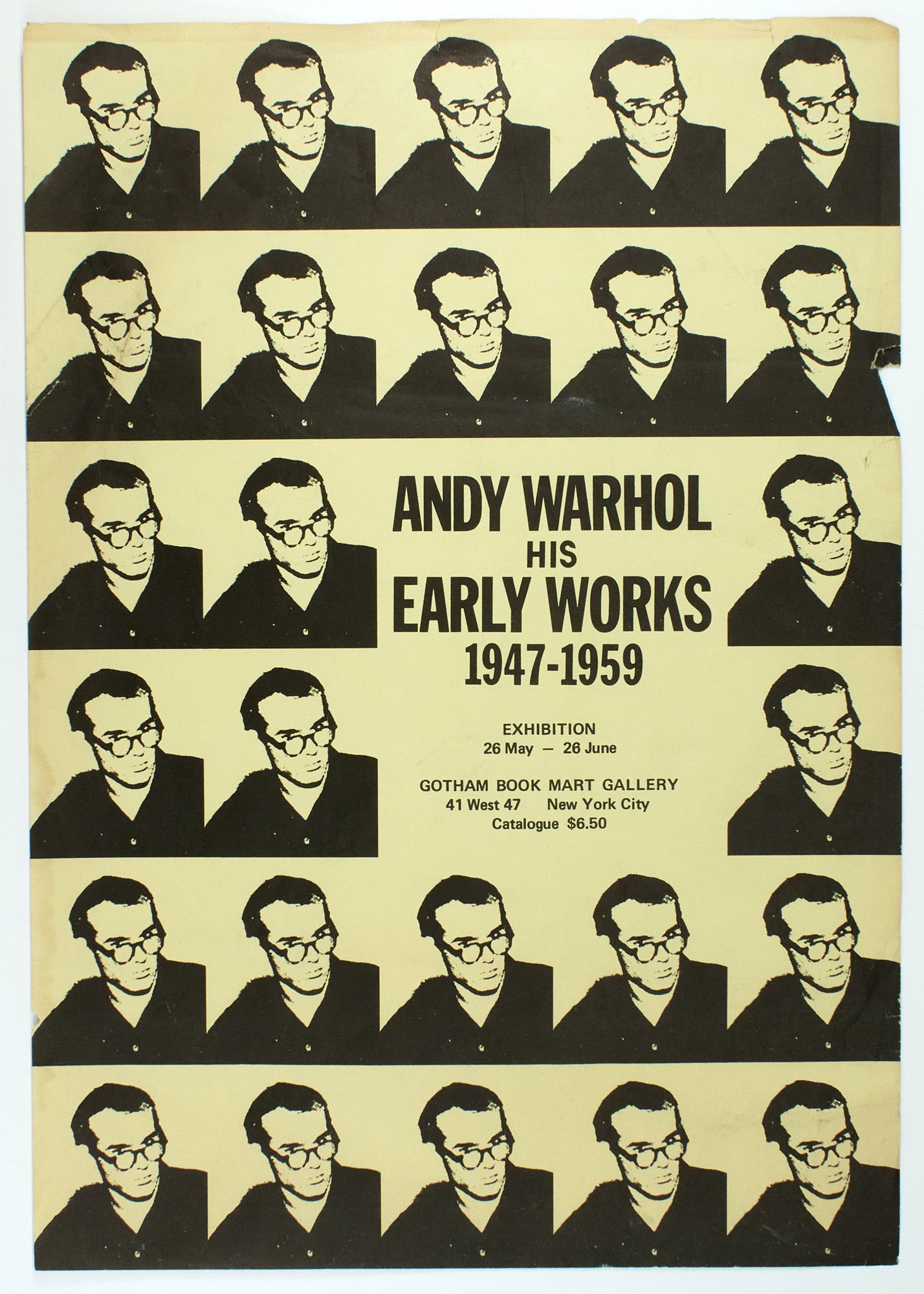 Lot image - [Andy Warhol]  Two archives relating to a book on Warhol and an exhibition on his early work, both 1971.