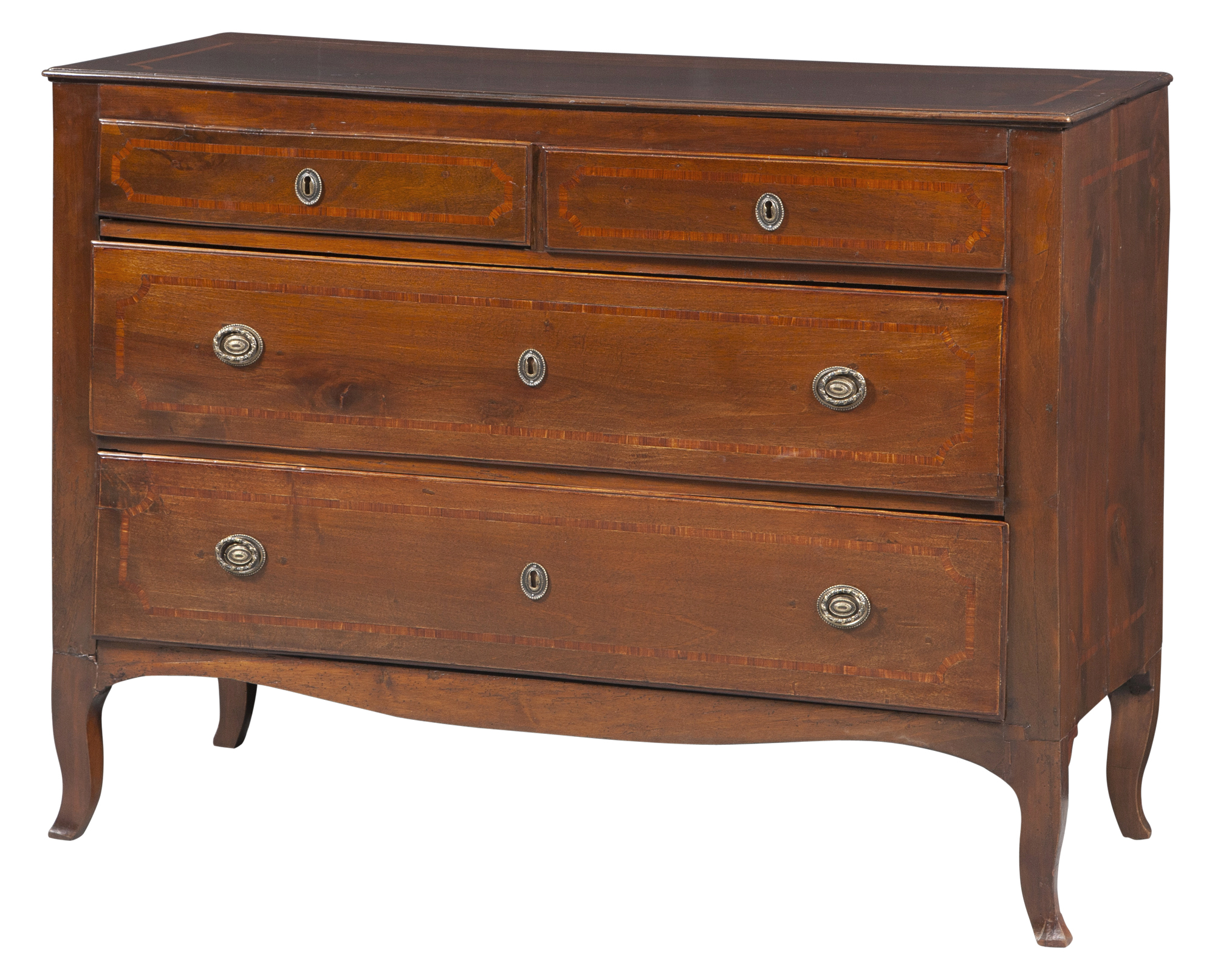 Lot image - North Italian Rococo Walnut Commode