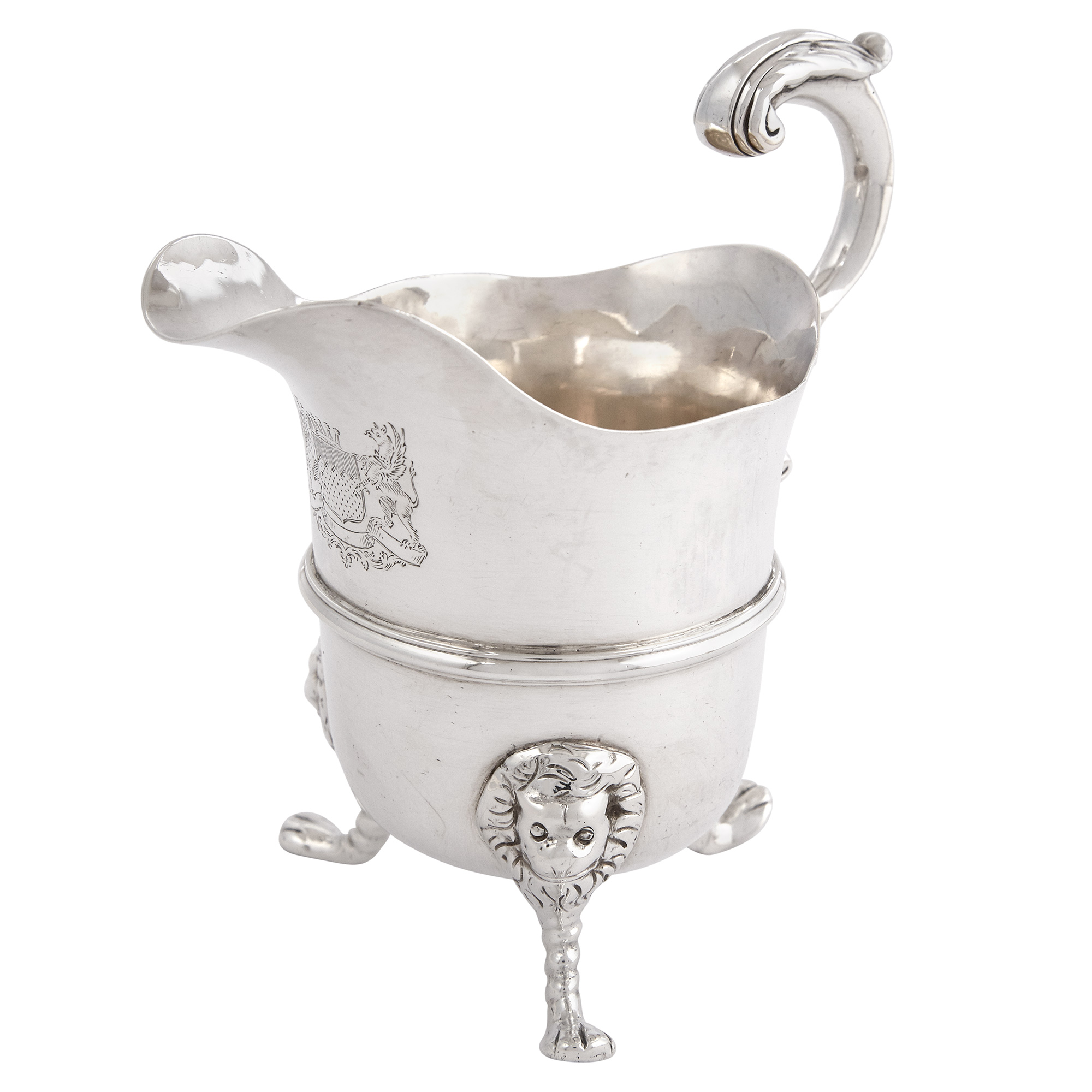Lot image - George II Irish Provincial Sterling Silver Cream Jug