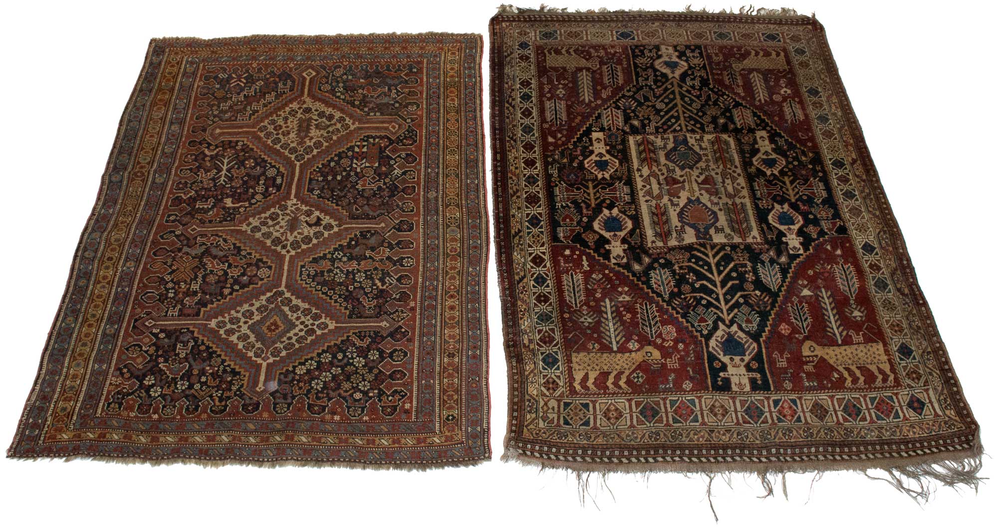 Lot image - Two Qashqai Rugs