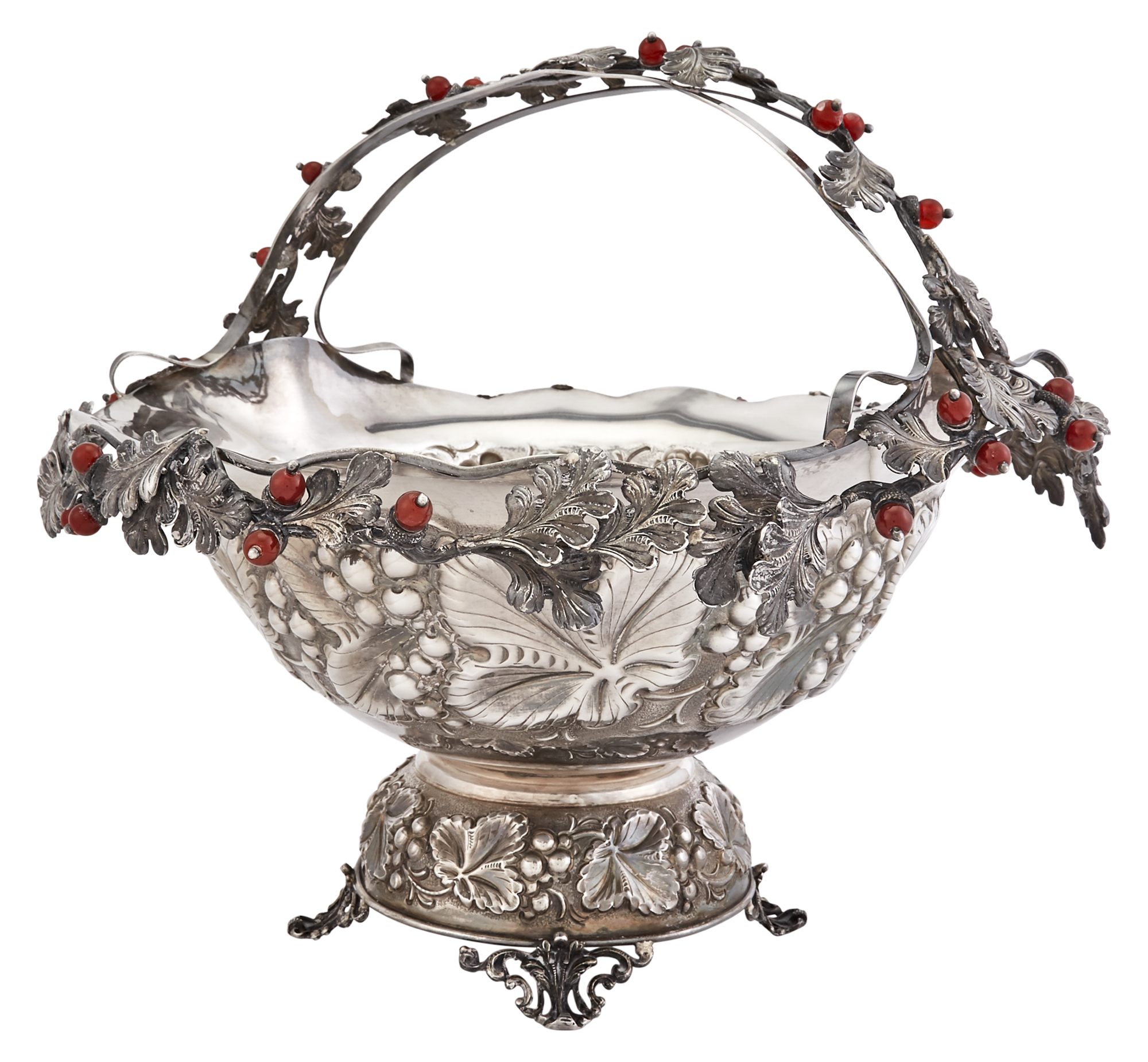 Lot image - Continental Sterling Silver Centerpiece Basket