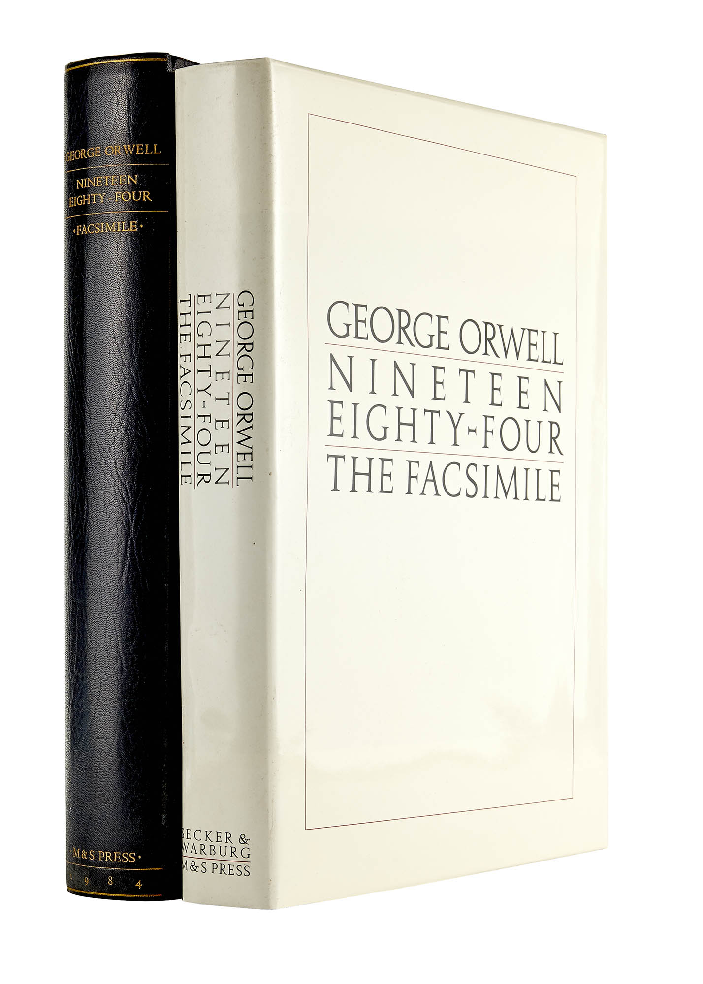 Lot image - ORWELL, GEORGE  Nineteen Eighty-Four. The facsimile of the extant manuscript.