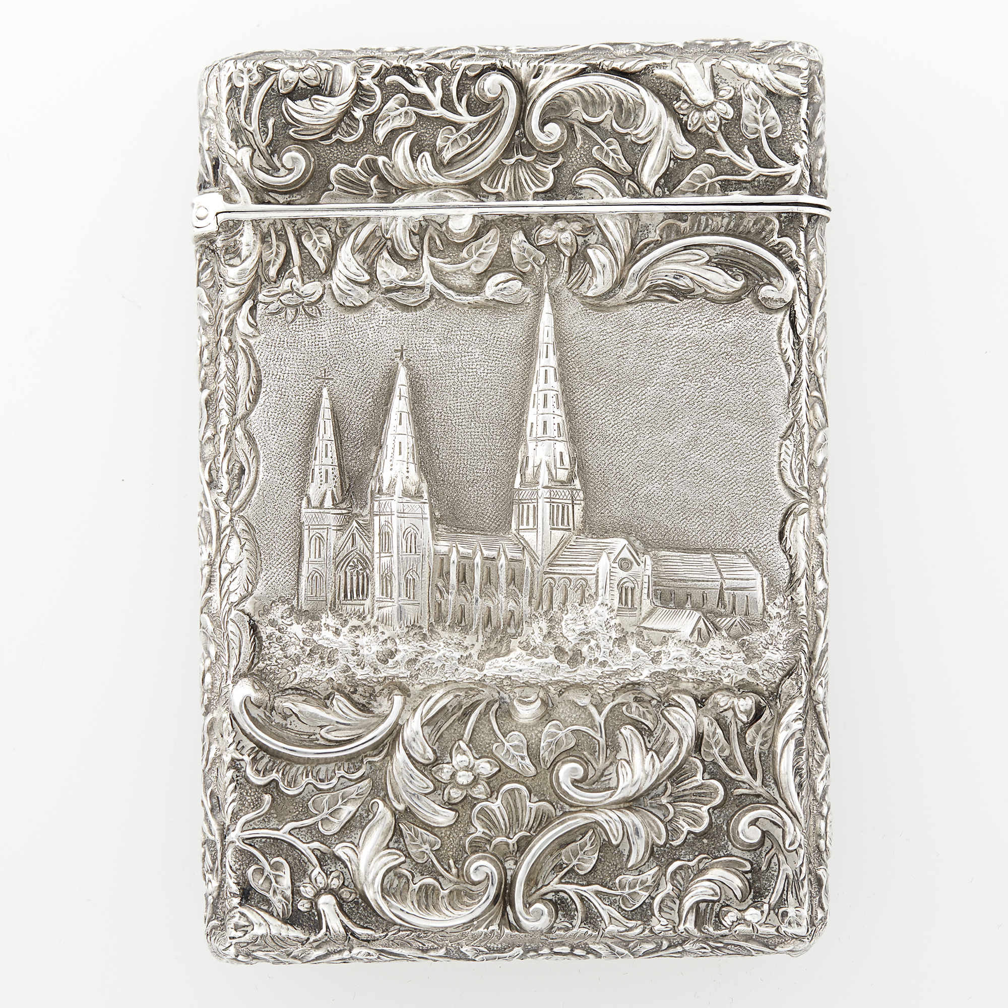 Lot image - Victorian Sterling Silver Windsor Castle/Lichfield Cathedral