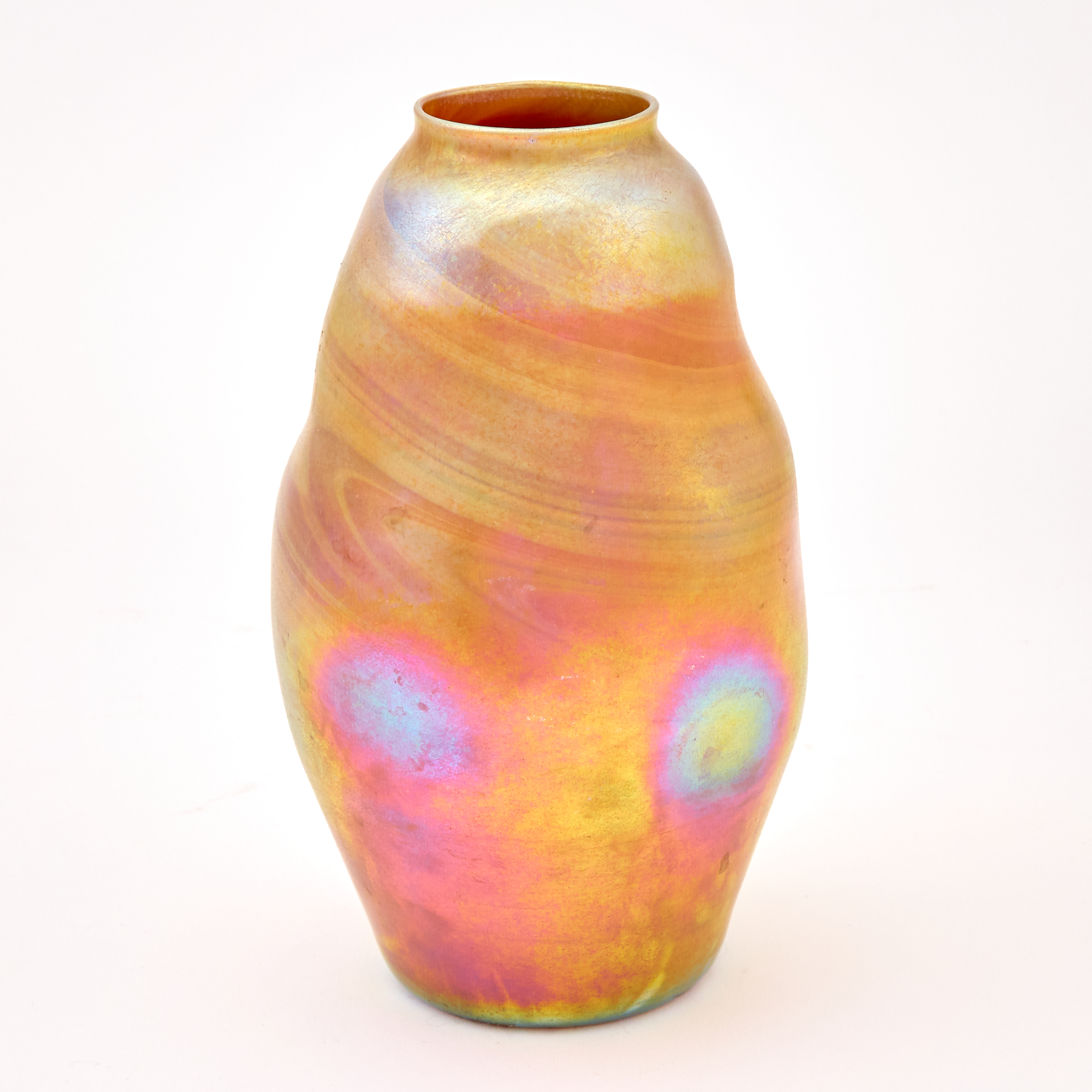 Lot image - Tiffany Gold Favrile Glass Vase