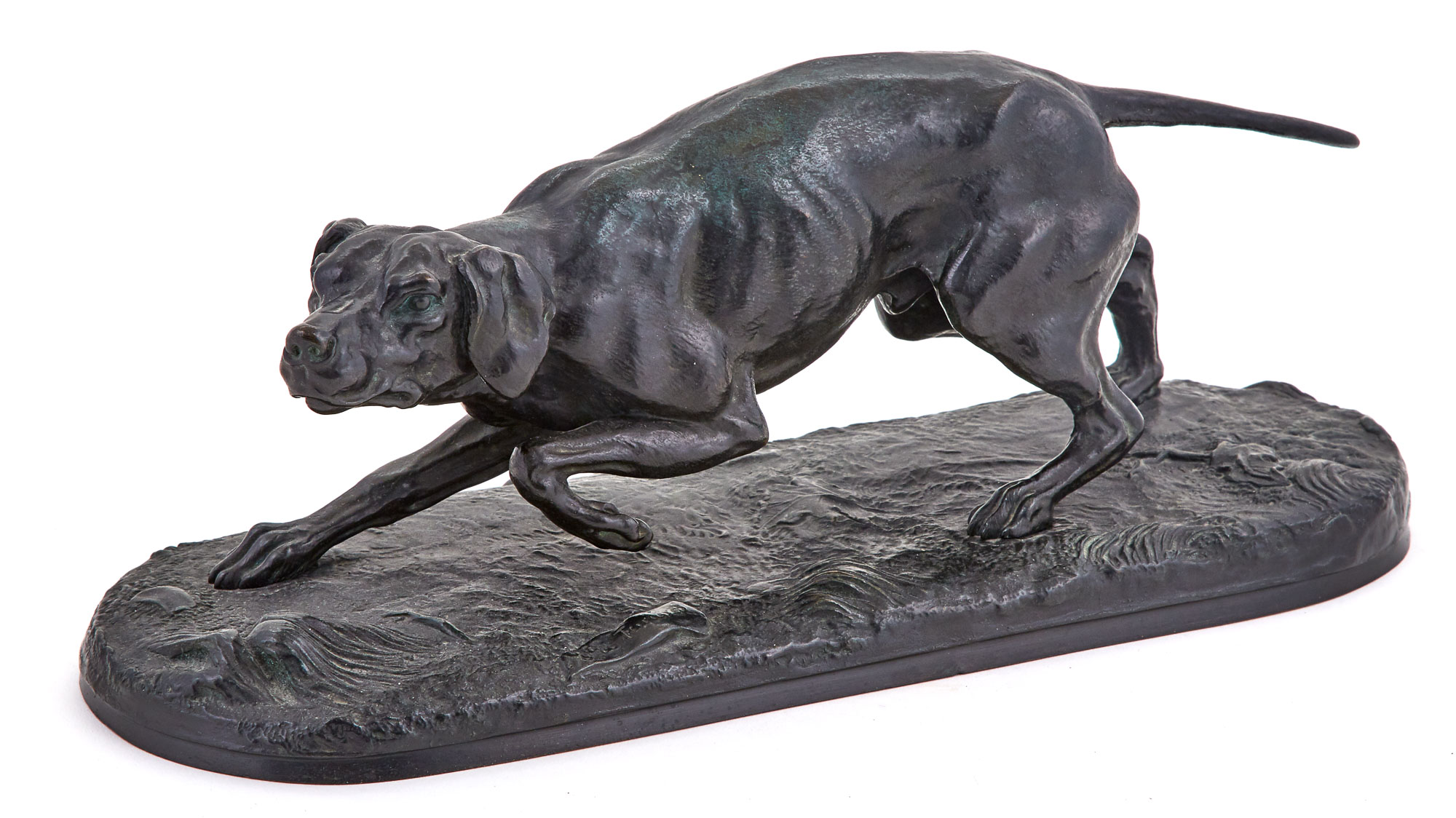 Lot image - Bronze Figure of Pointeur a lArrêl