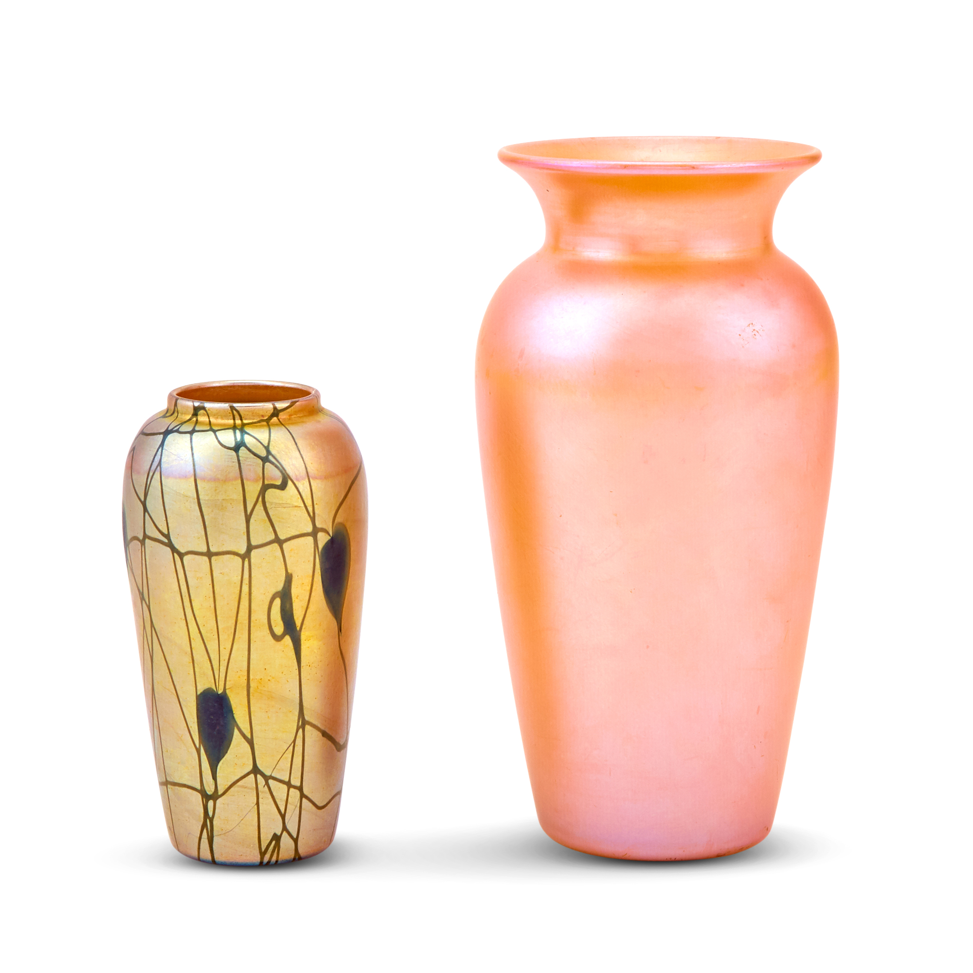 Lot image - Two Durand Art Glass Vases