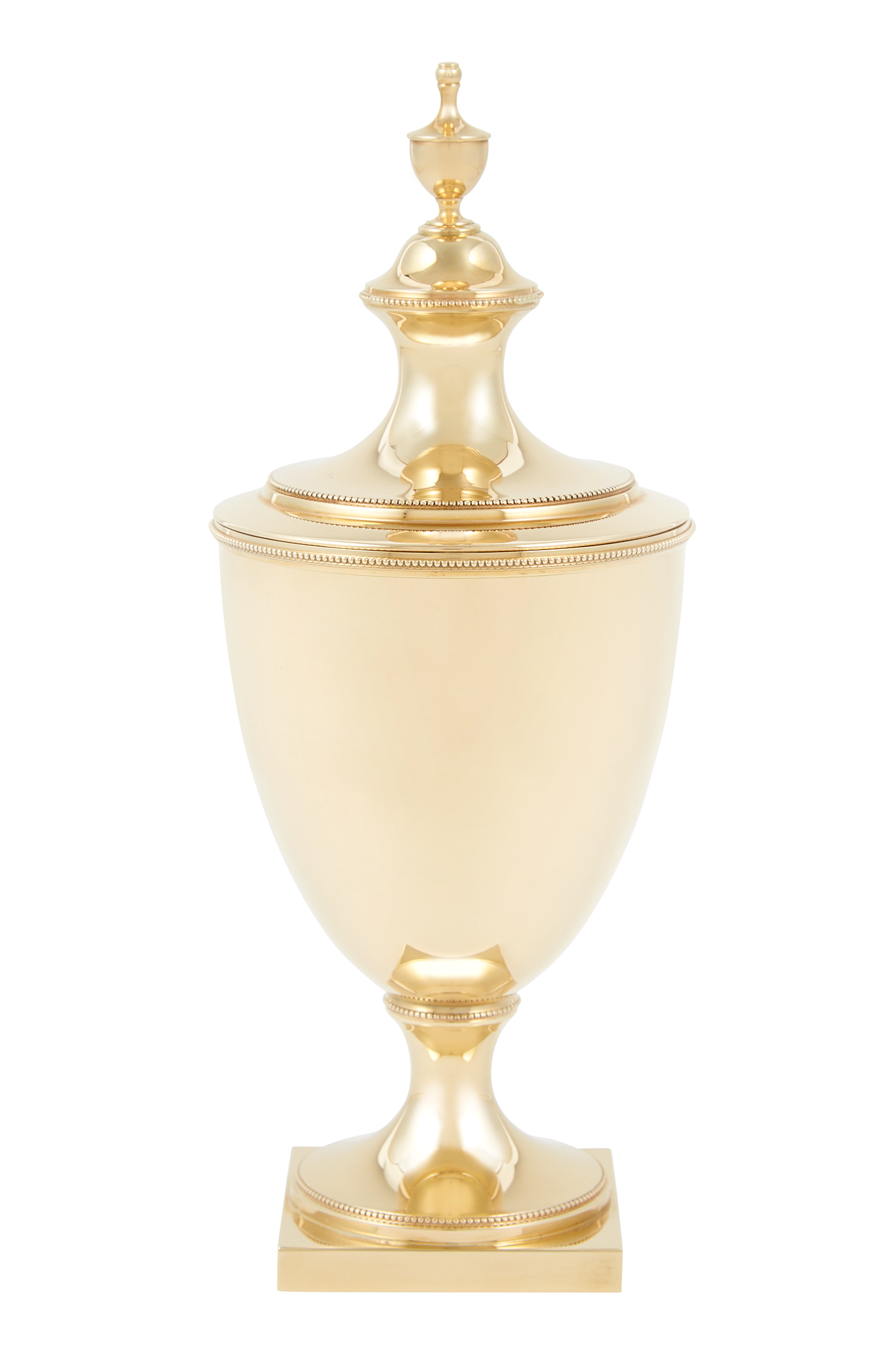 Lot image - Tiffany & Co. 14 kt. Gold Covered Sugar Urn