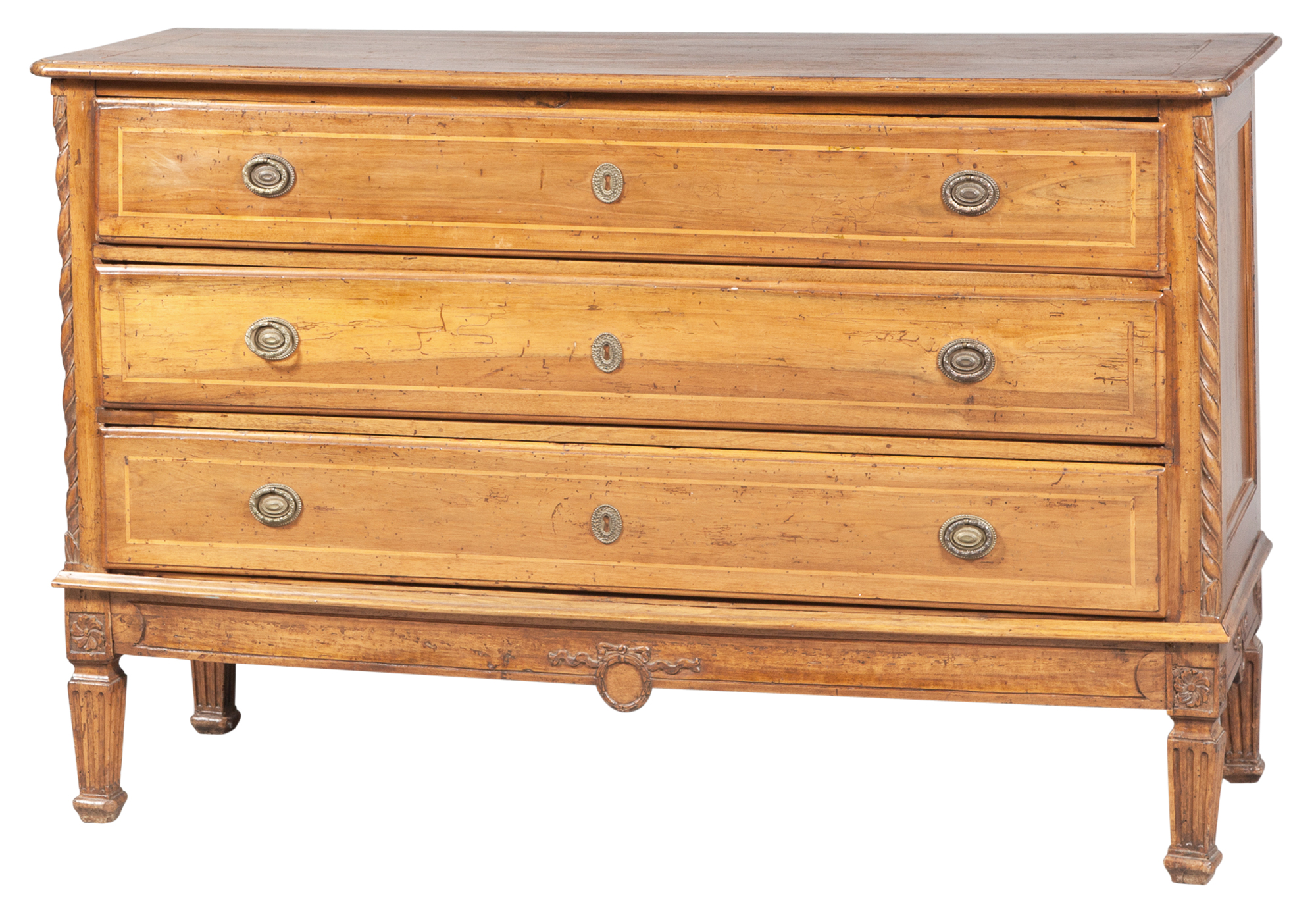 Lot image - Continental Neoclassical Walnut Commode