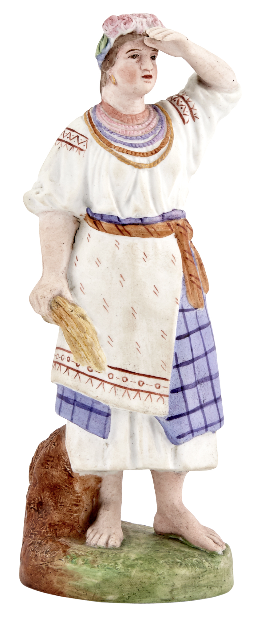 Lot image - Russian Porcelain Figure of a Ukrainian Woman