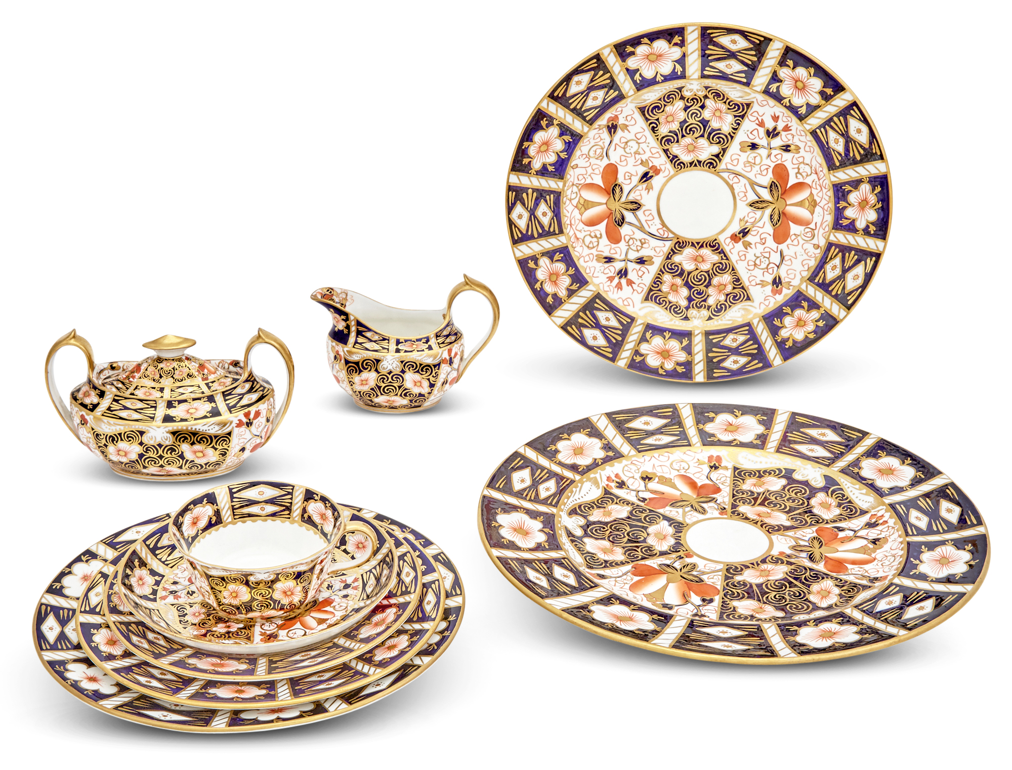 Lot image - Royal Crown Derby Porcelain Imari