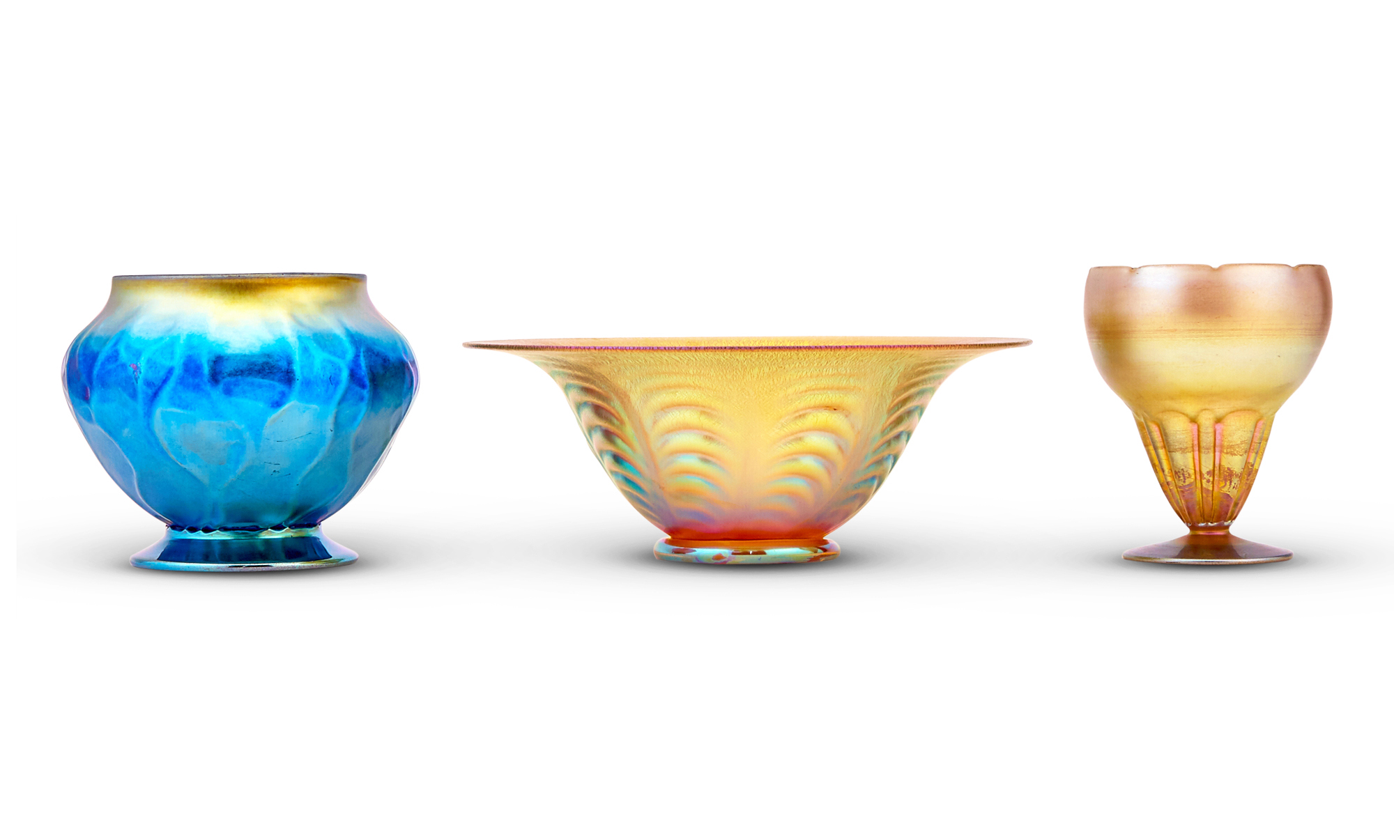 Lot image - Group of Three A. Douglas Nash Corporation Glass Table Articles