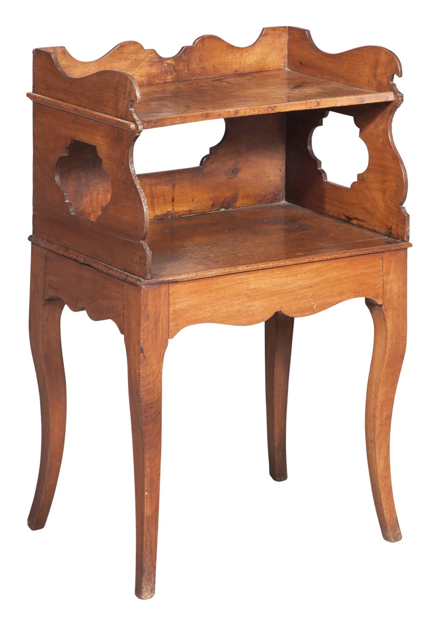 Lot image - Continental Walnut Bedside Table