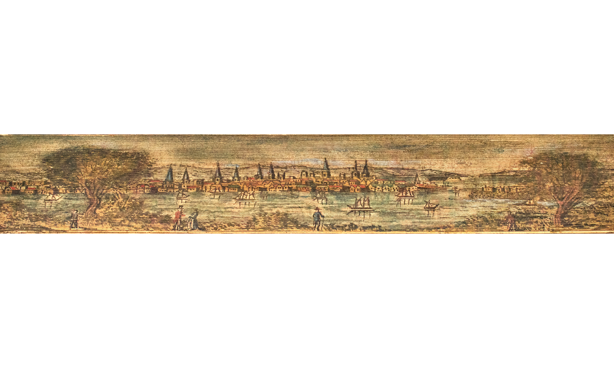 Lot image - [FORE-EDGE PAINTINGS]  IRVING, WASHINGTON. Oliver Goldsmith. A Biography