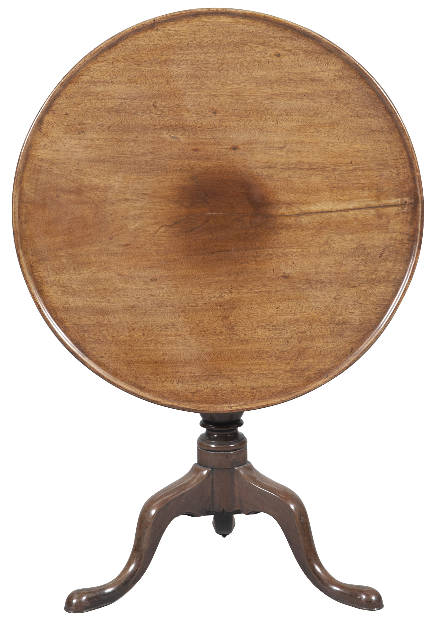 Lot image - George III Mahogany Tripod Table