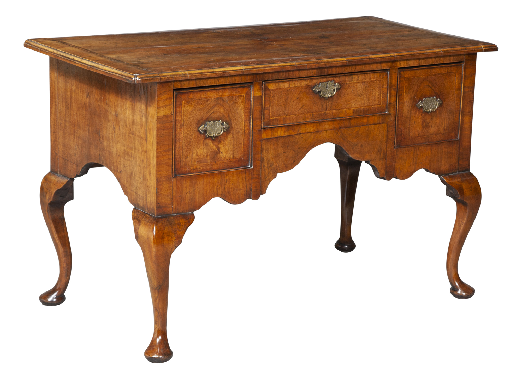 Lot image - George II Style Inlaid Walnut Lowboy