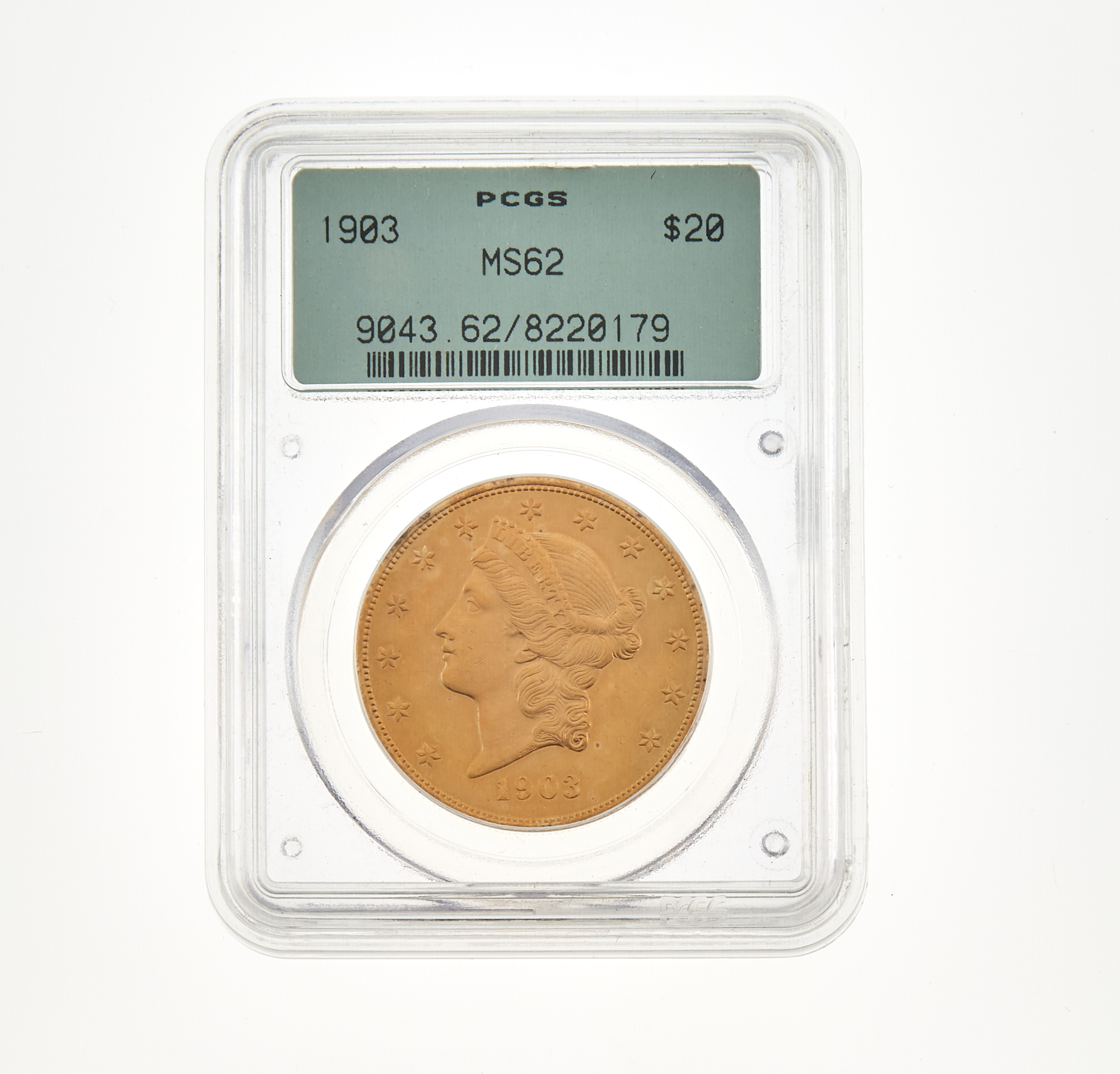 Lot image - United States 1903 $20 Liberty Head PCGS MS62