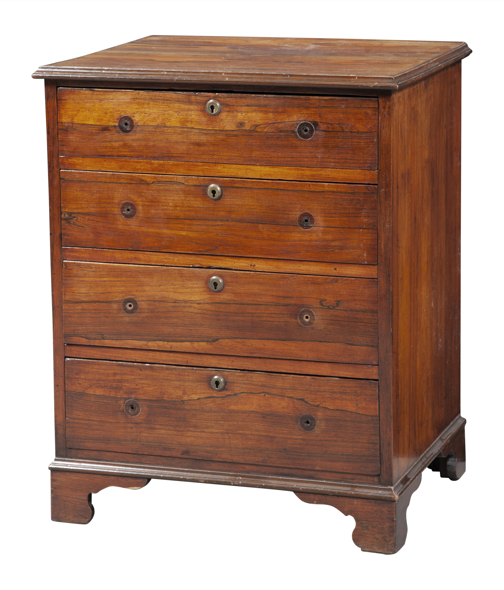 Lot image - Small English Rosewood Chest of Drawers