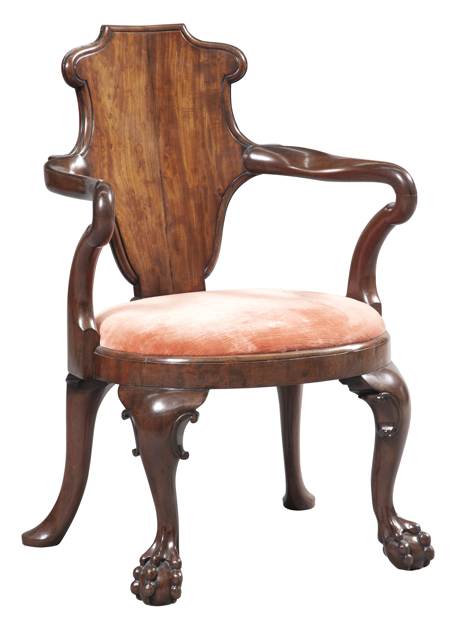 Lot image - William IV Mahogany Shepherds Crook Armchair
