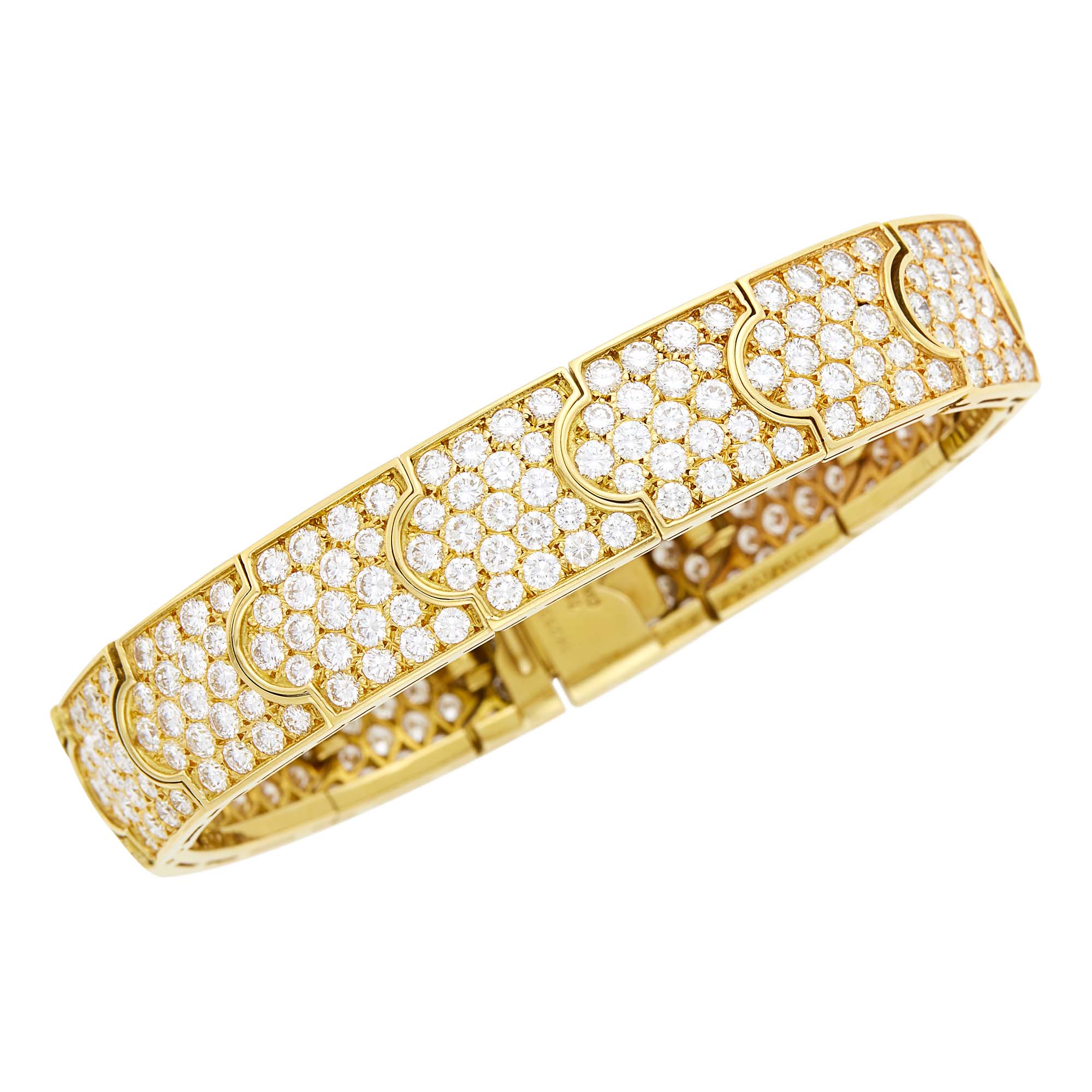 Lot image - Gold and Diamond Bracelet