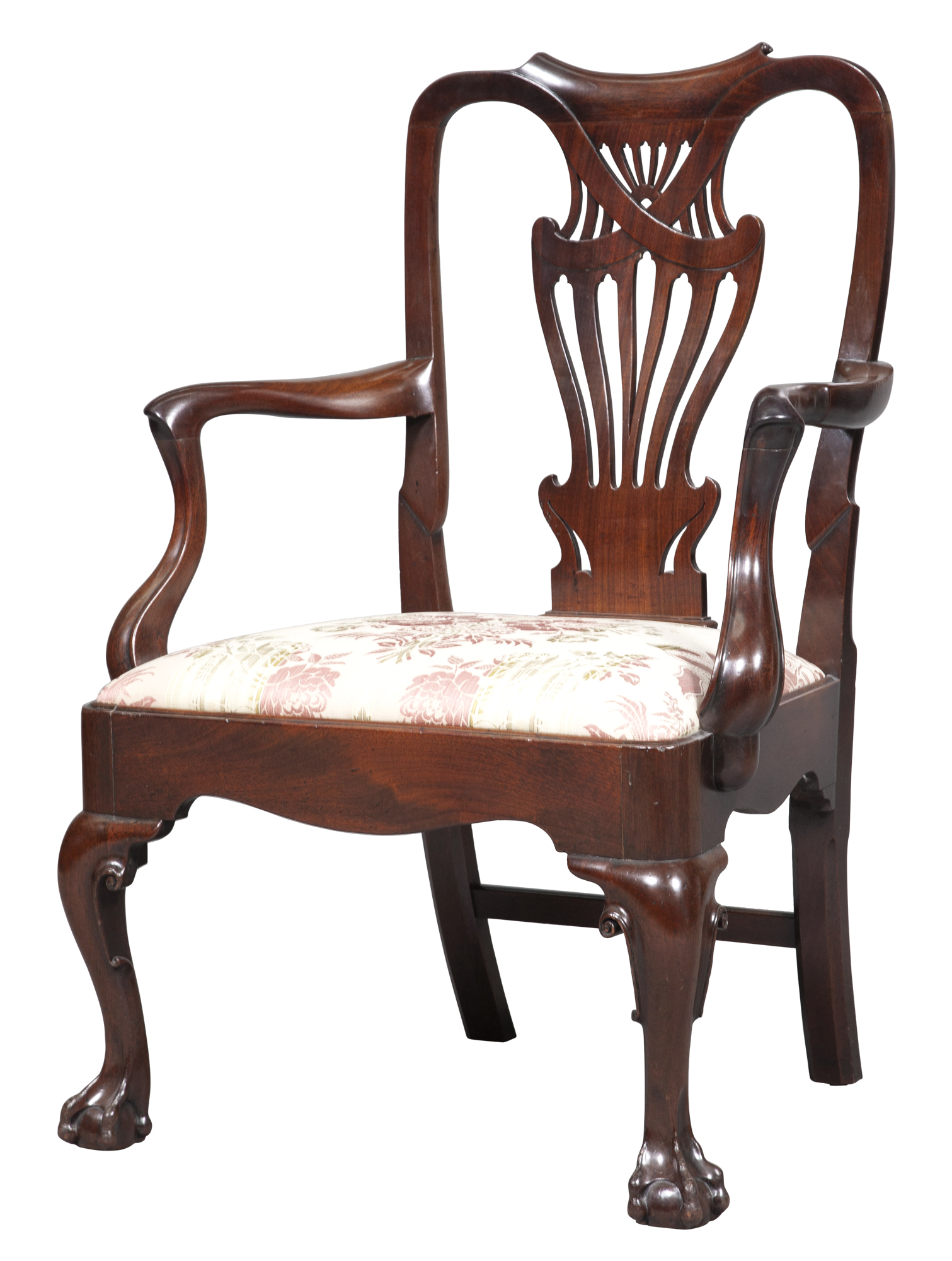 Lot image - George I Style Mahogany Armchair