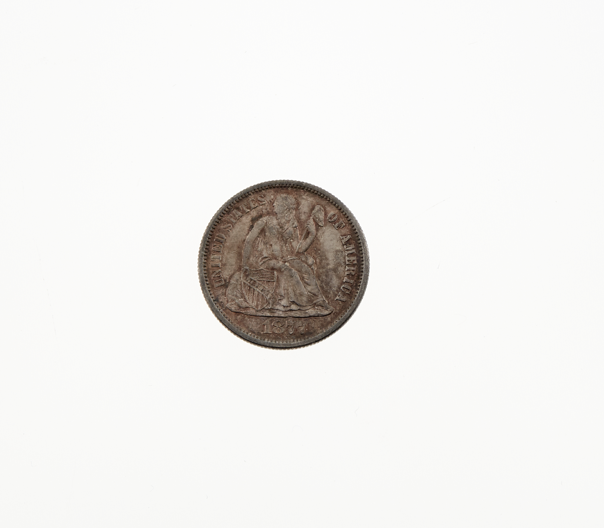 Lot image - United States 1877-S Seated Dime
