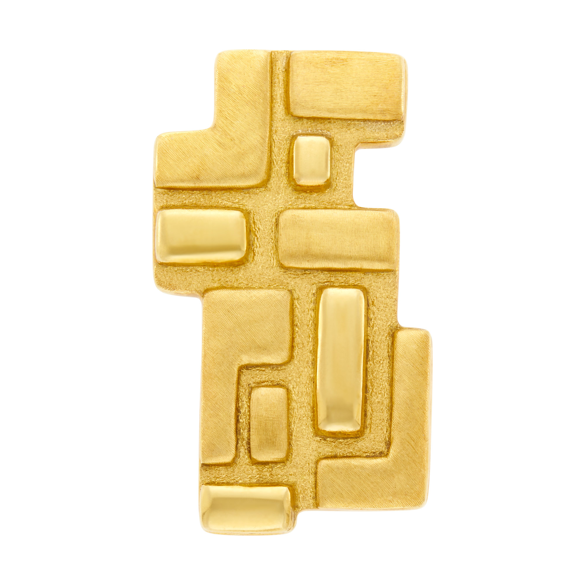 Lot image - Burle Marx Gold Clip-Brooch