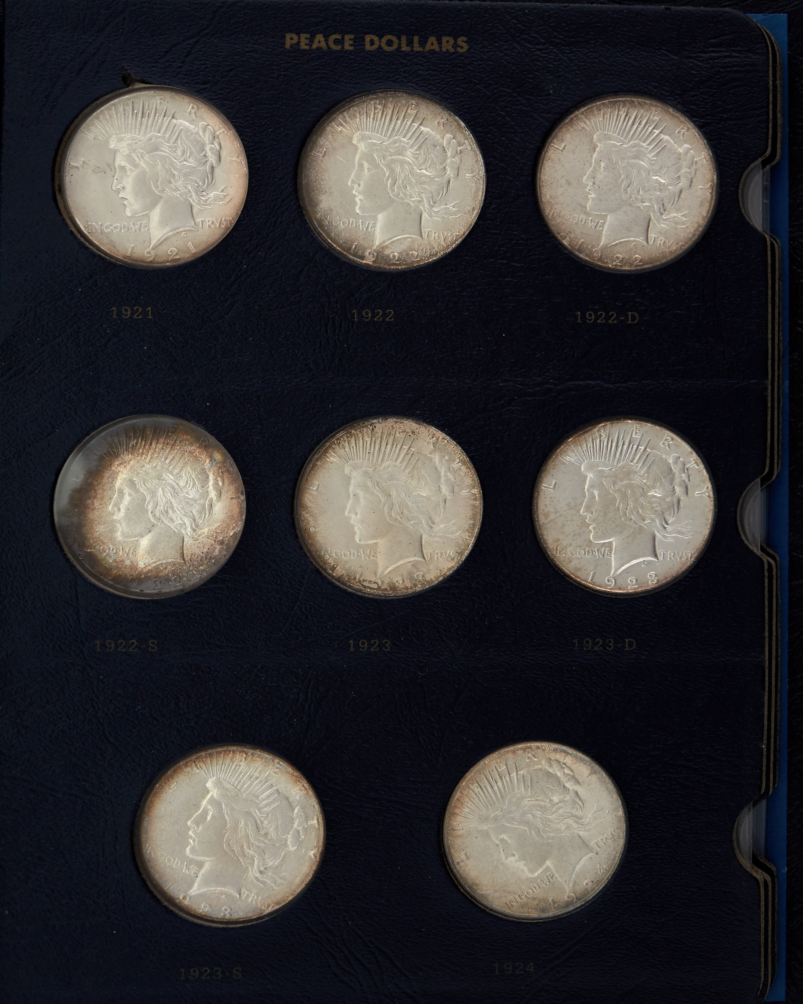 Lot image - United States Peace Dollars 1921 to 1935